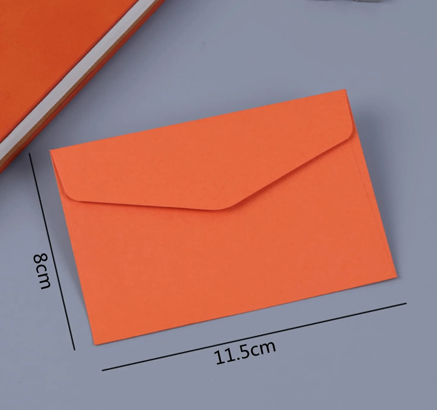 Voarge 100 sztuk Mini koperta, kolorowe DIY puste koperty, Śliczne urocze materiały na prezenty ślubne i urodziny (10 kolorów)(11.5X8cm)