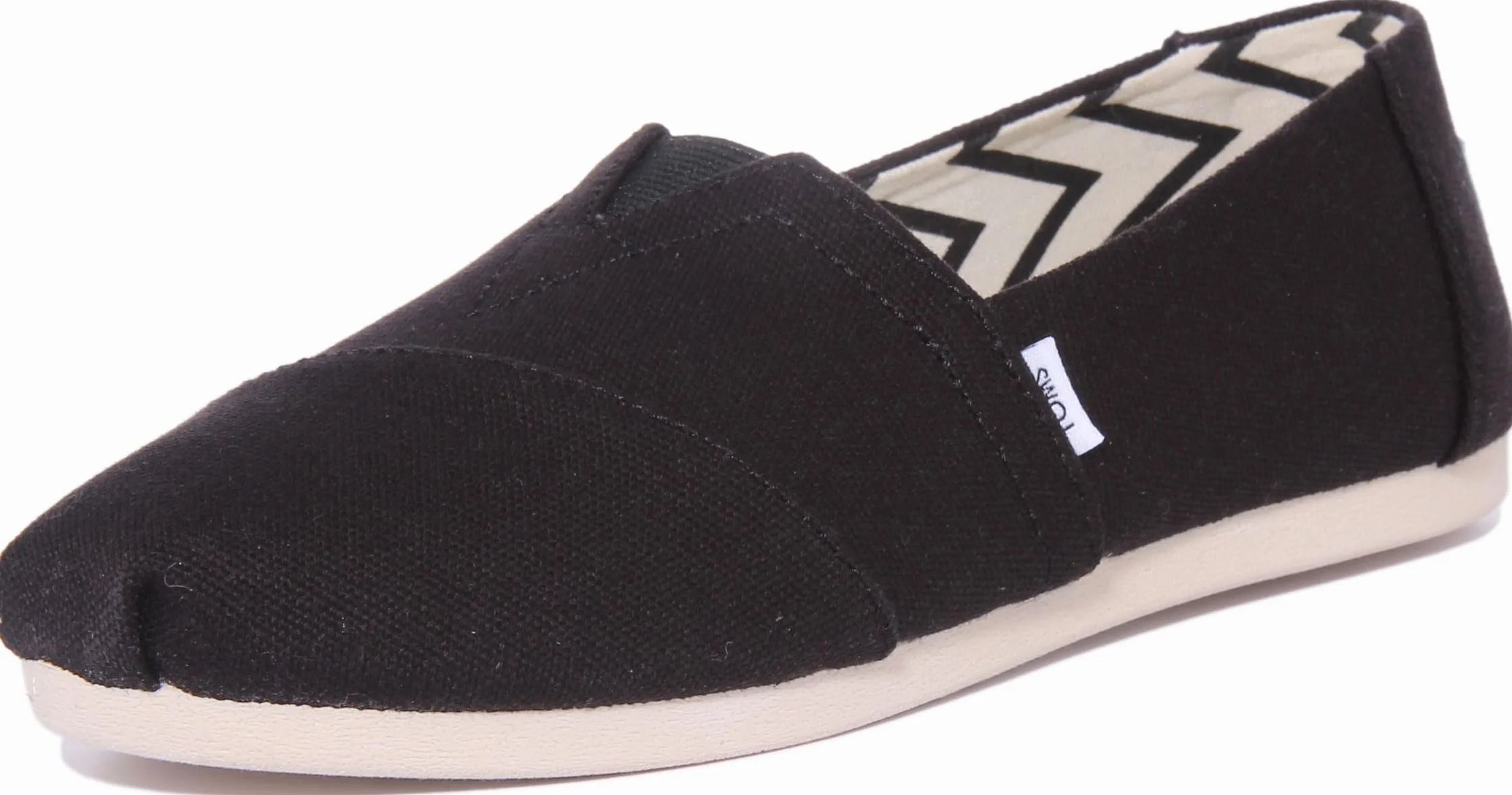 TOMS Alpargata Cotton Canvas Womens Black Espadrilles-UK 6 / EU 38.5
