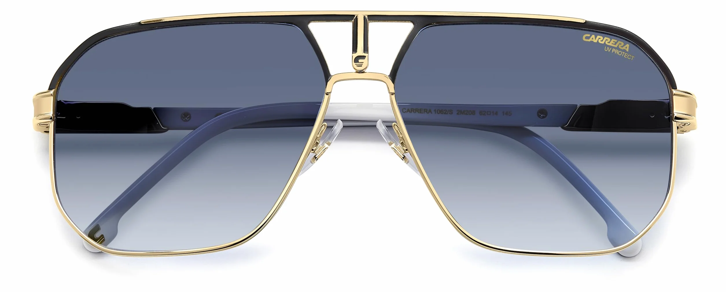 Carrera CARRERA 1062/S Okulary Przeciwsłoneczne Black Gold/Dark Blue Shaded 62/14/145 uomo