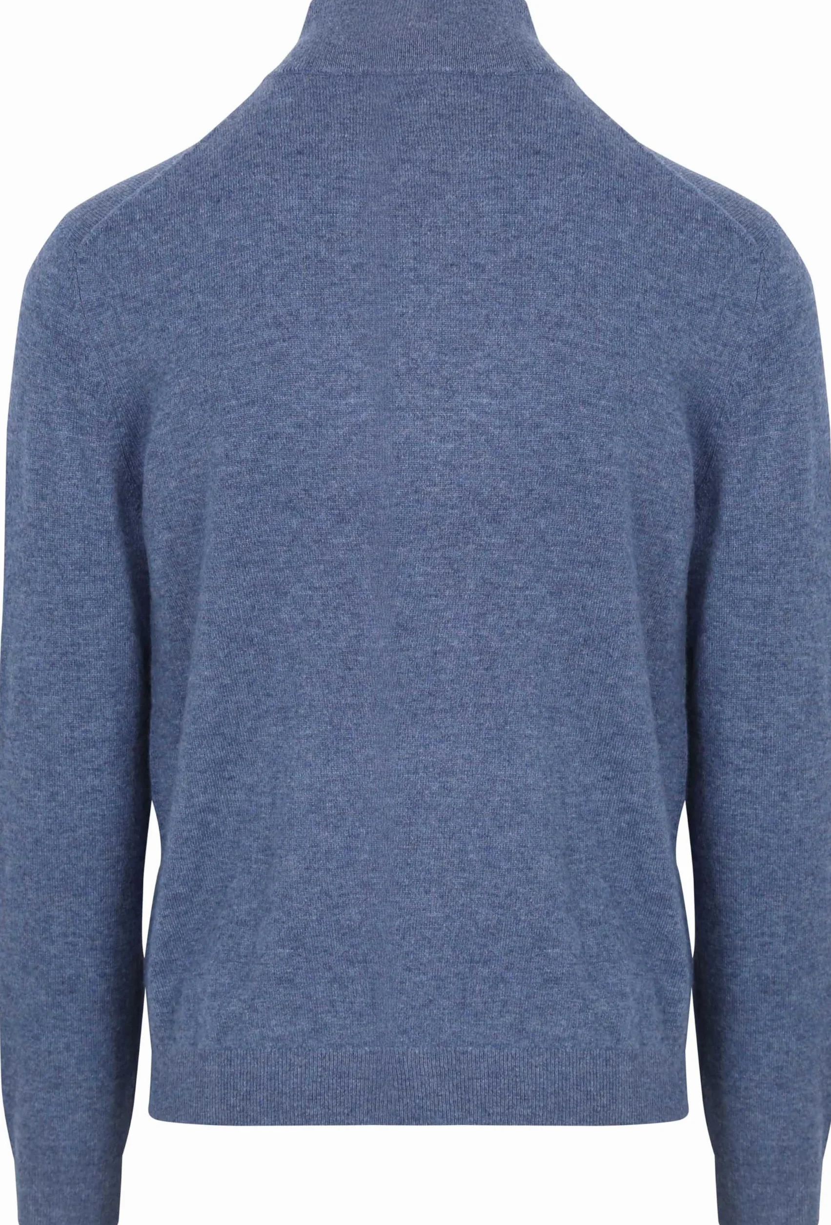 GANT Extrafine Lambswool Zip Cardigan, Stone Blue Melange, XL