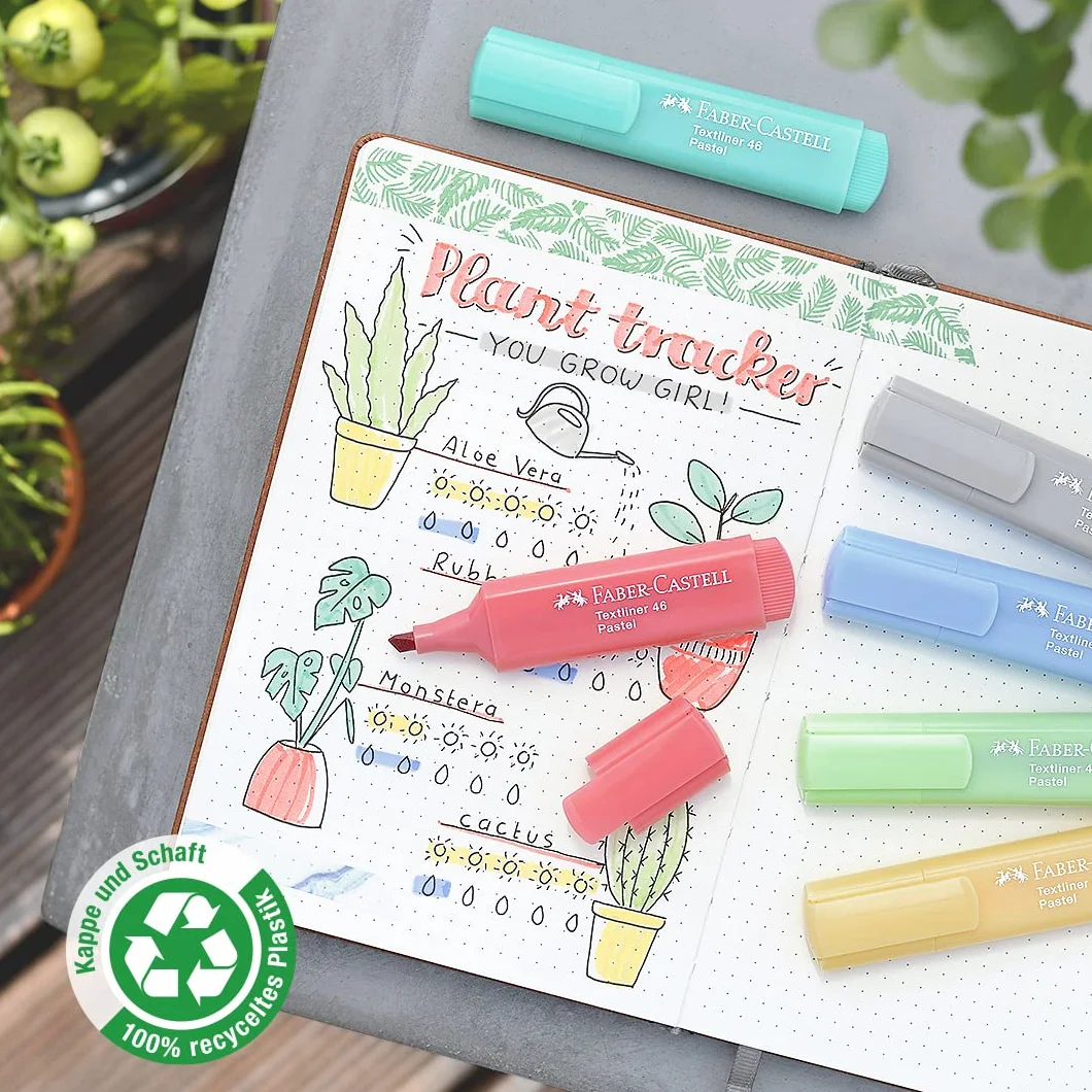 Faber-Castell Textliner 154681 Zakreślacze Pastelowe, 8 Sztuk