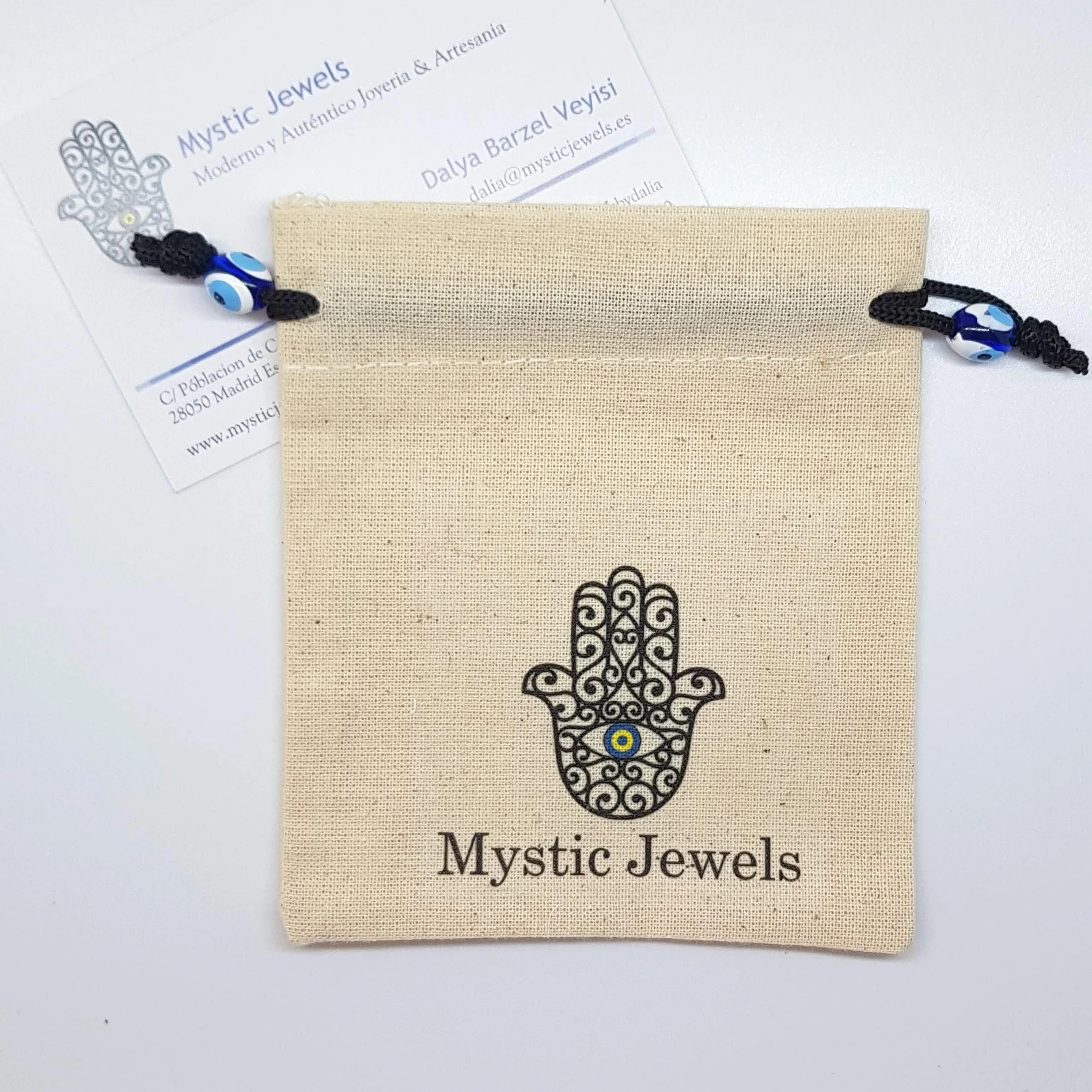 MYSTIC JEWELS by Dalia bransoletka Kabała – sznurek 7 węzłów z czerwonej nici z kulkami, uniseks, regulowana, ochrona przed złym okiem - dobre szczęście, dobry szczęście i stal nierdzewna,