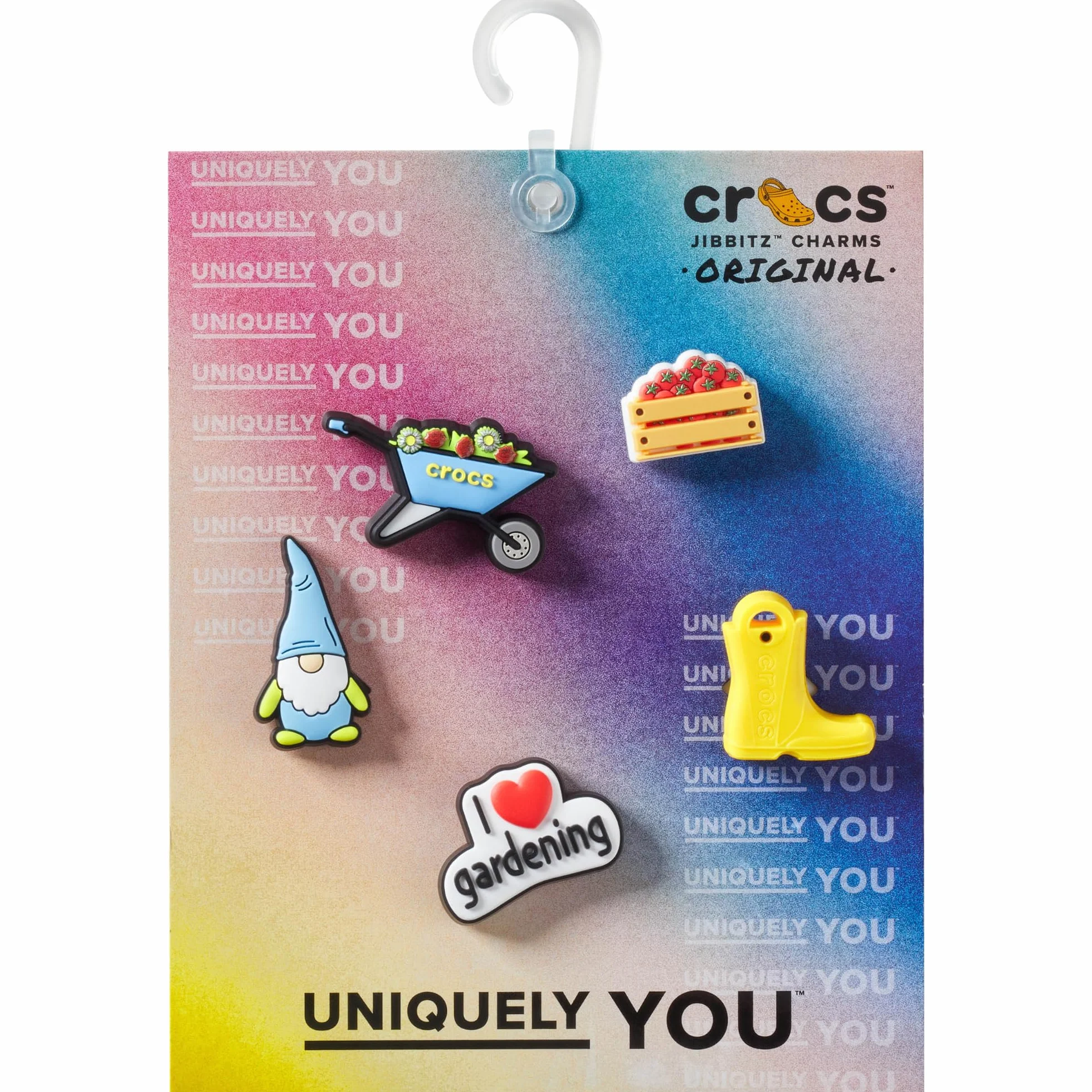 Crocs Uniseks Garden Party 5 sztuk zawieszek do butów, wielokolorowe, jeden rozmiar, wielobarwny, Rozmiar Uniwersalny