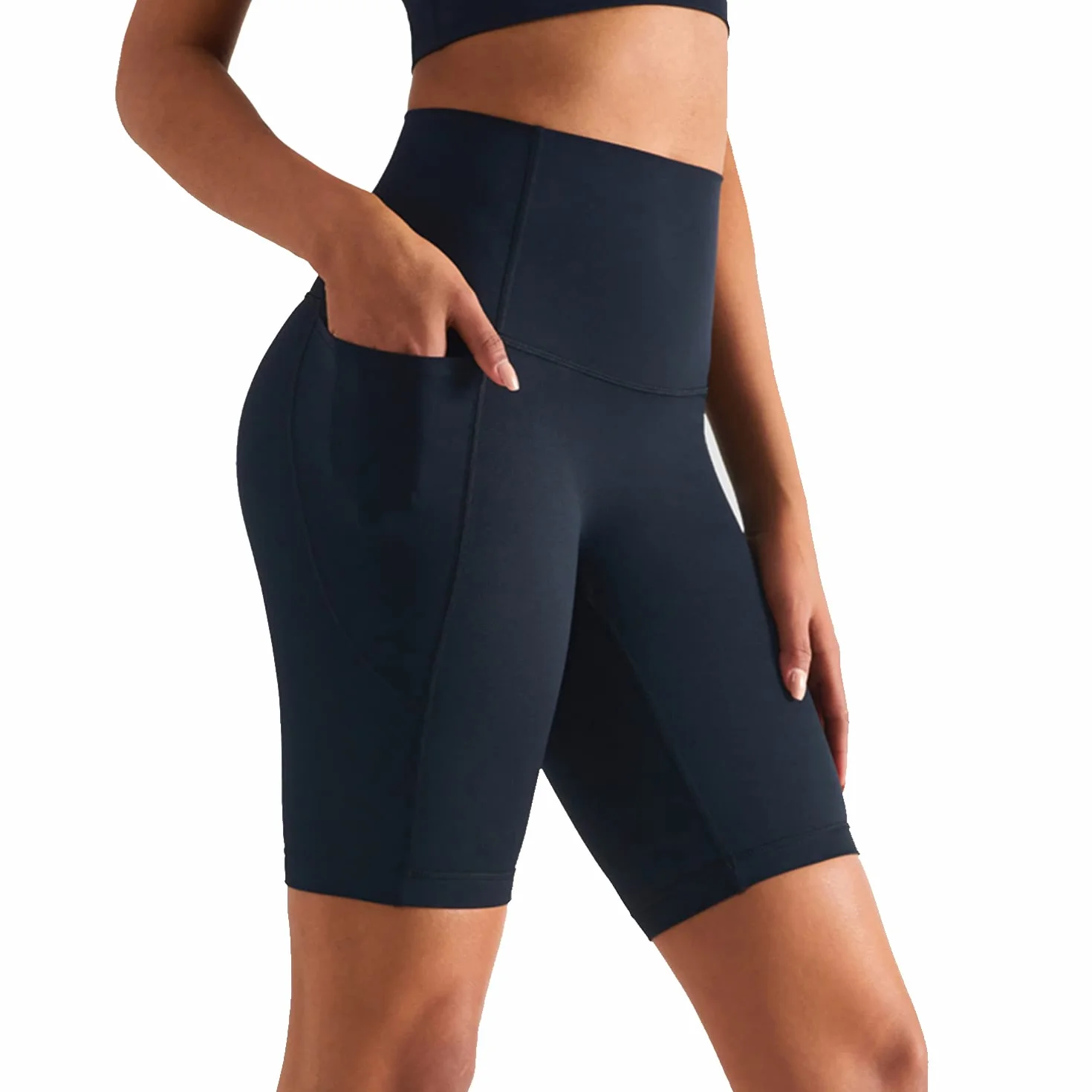 szorty damskie krótkie, legginsy sportowe damskie, krótkie spodenki, sportowe, damskie, bezszwowe, joga, fitness, wysoka talia, szorty do jogi, krótkie z kieszenią na telefon komórkowy