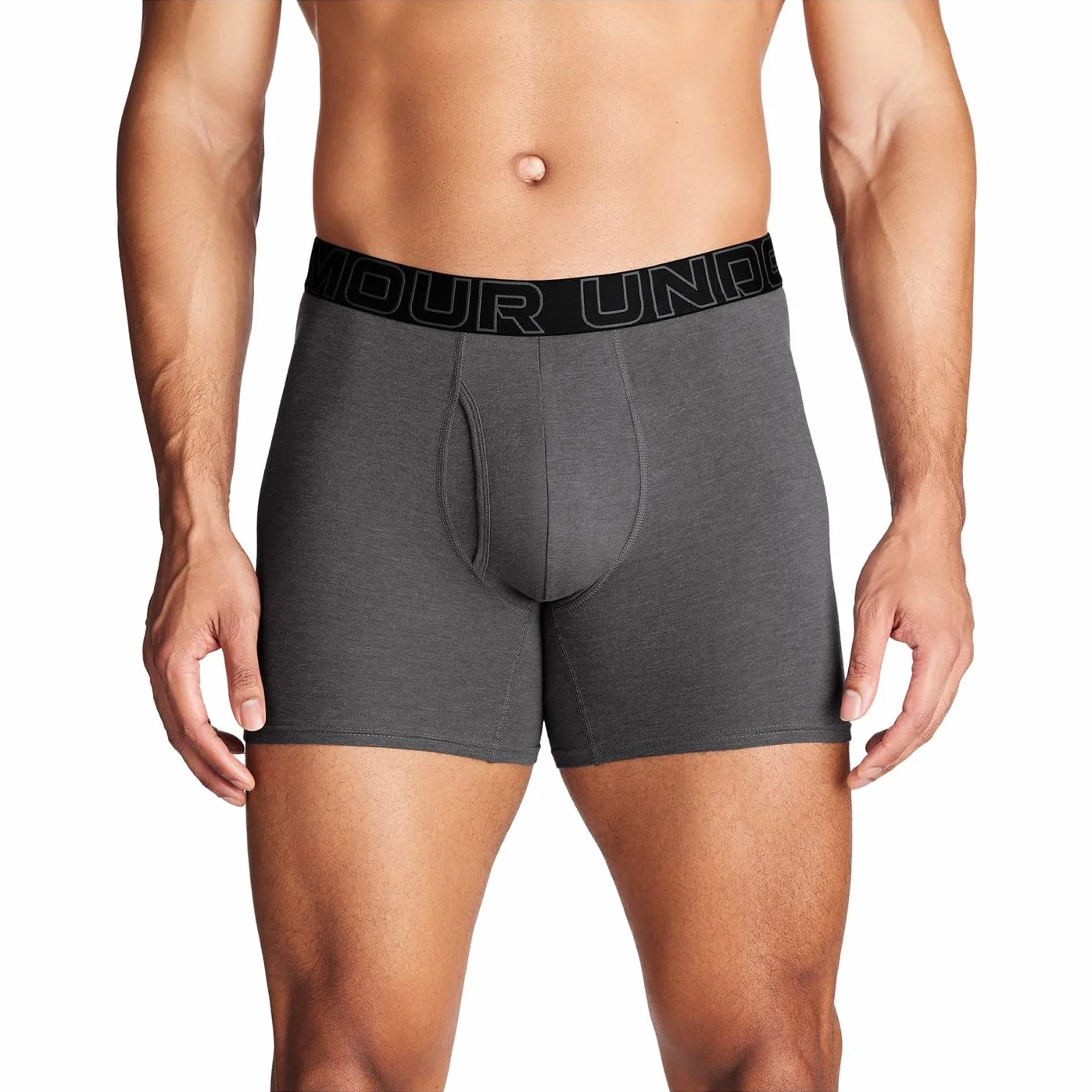 Under Armour Męskie bawełniane bokserki 3-pak, Czarny/czerwony/szary, L