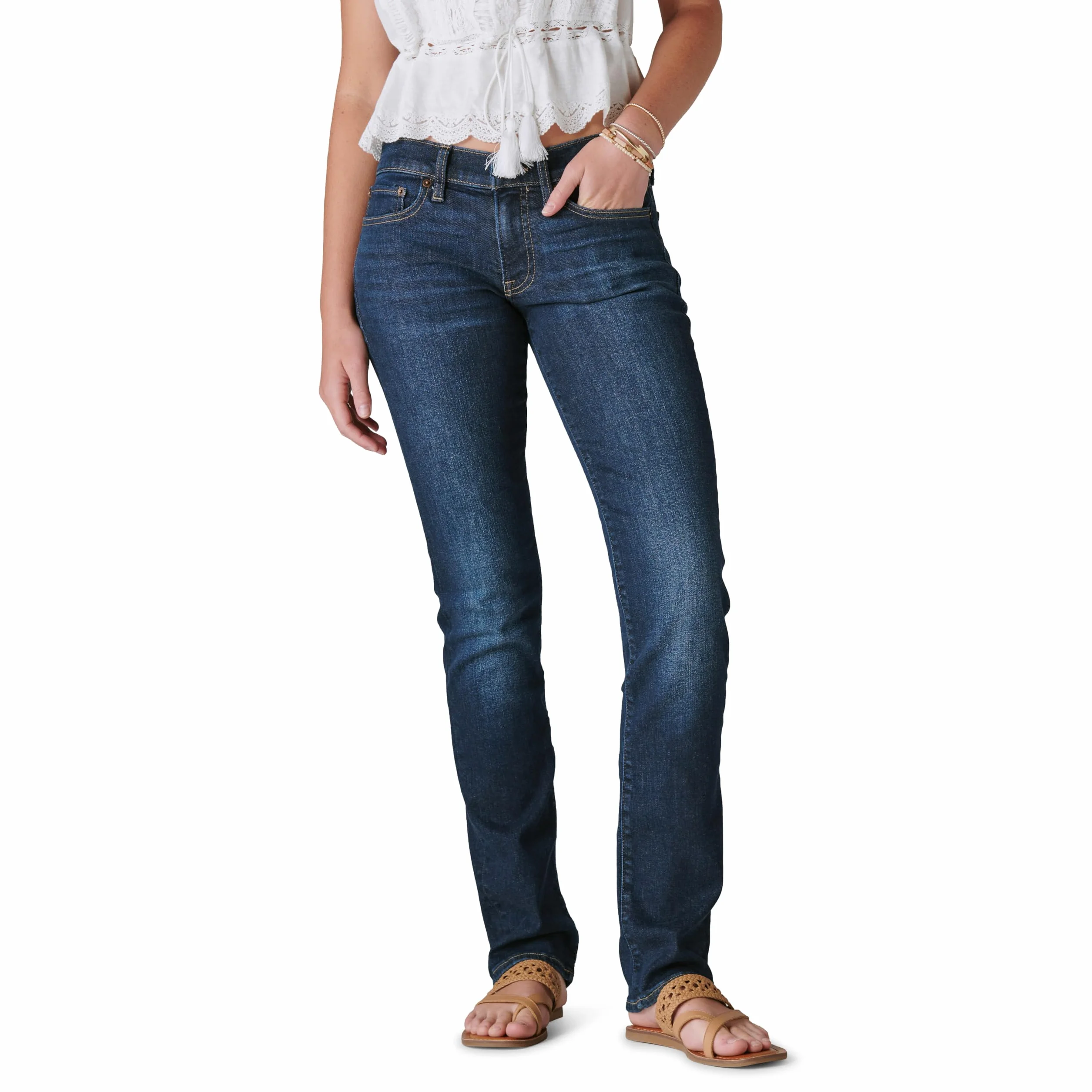 Lucky Brand Jeans damski Mid Rise Sweet Straight