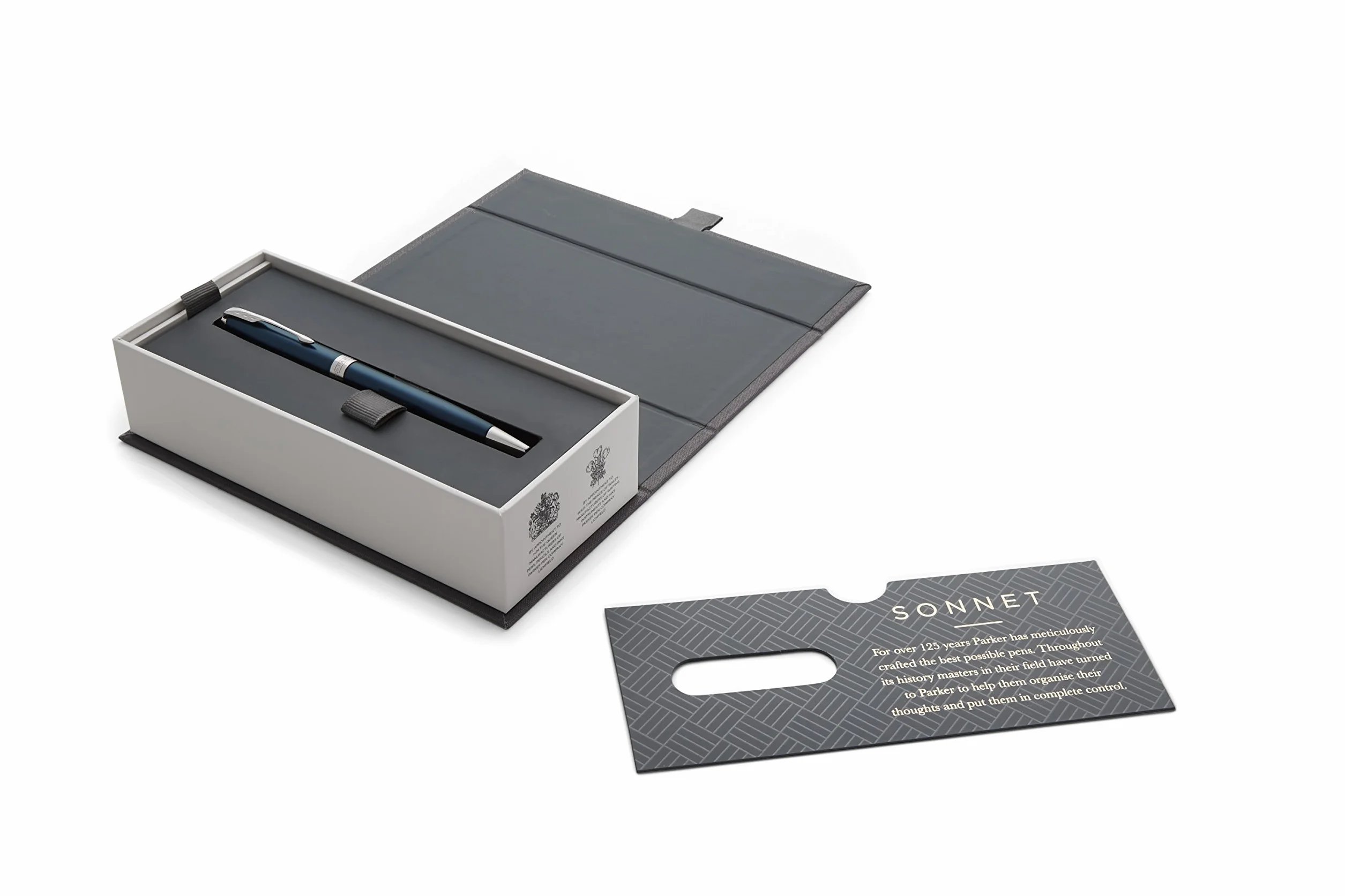 PARKER Sonnet długopis Subtel Blue CT | subtelny niebieski werniks z wykończeniami z palladu | końcówka medium | czarny atrament | opakowanie prezentowe