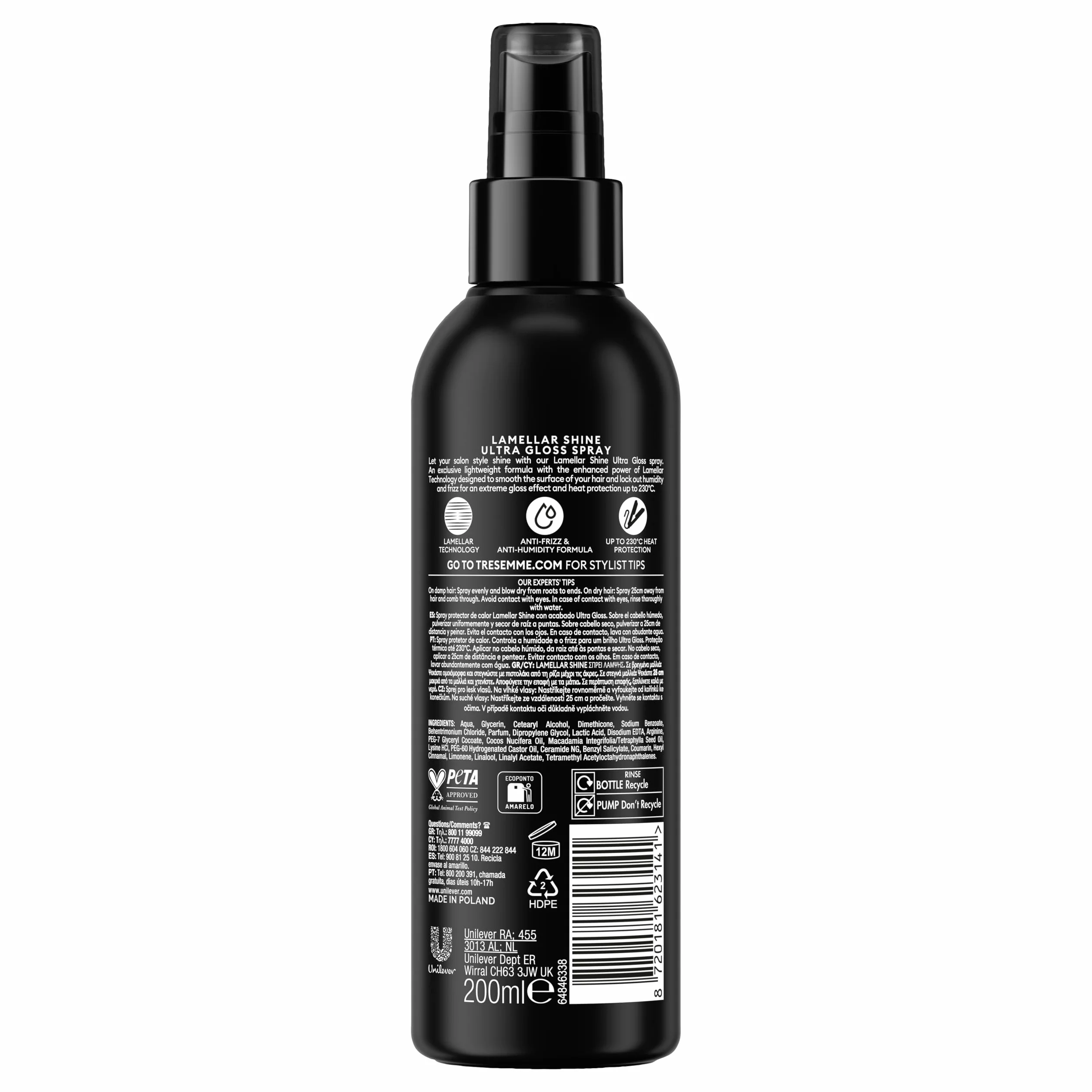 Tresemmé Lakier ochronny do laminowania Shine 200 ml