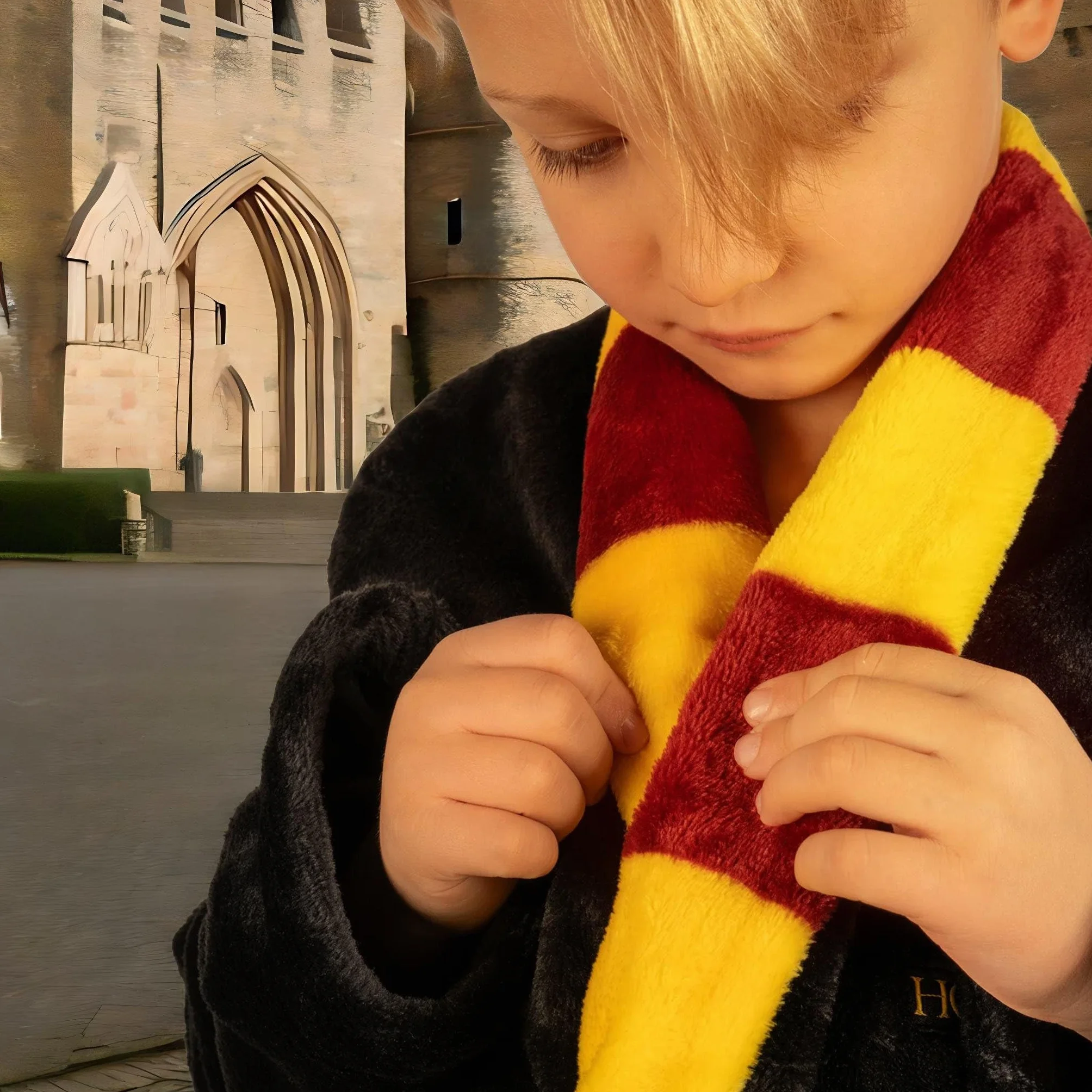 Wizarding World Harry Potter Szlafrok Dziecięcy Gryffindor Hogwart Dla Chłopca Dziewczynki 3 Rozmiary