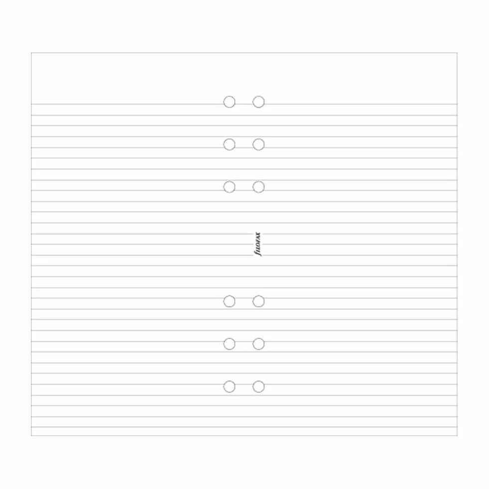 Filofax Notatnik osobisty w linie — biały