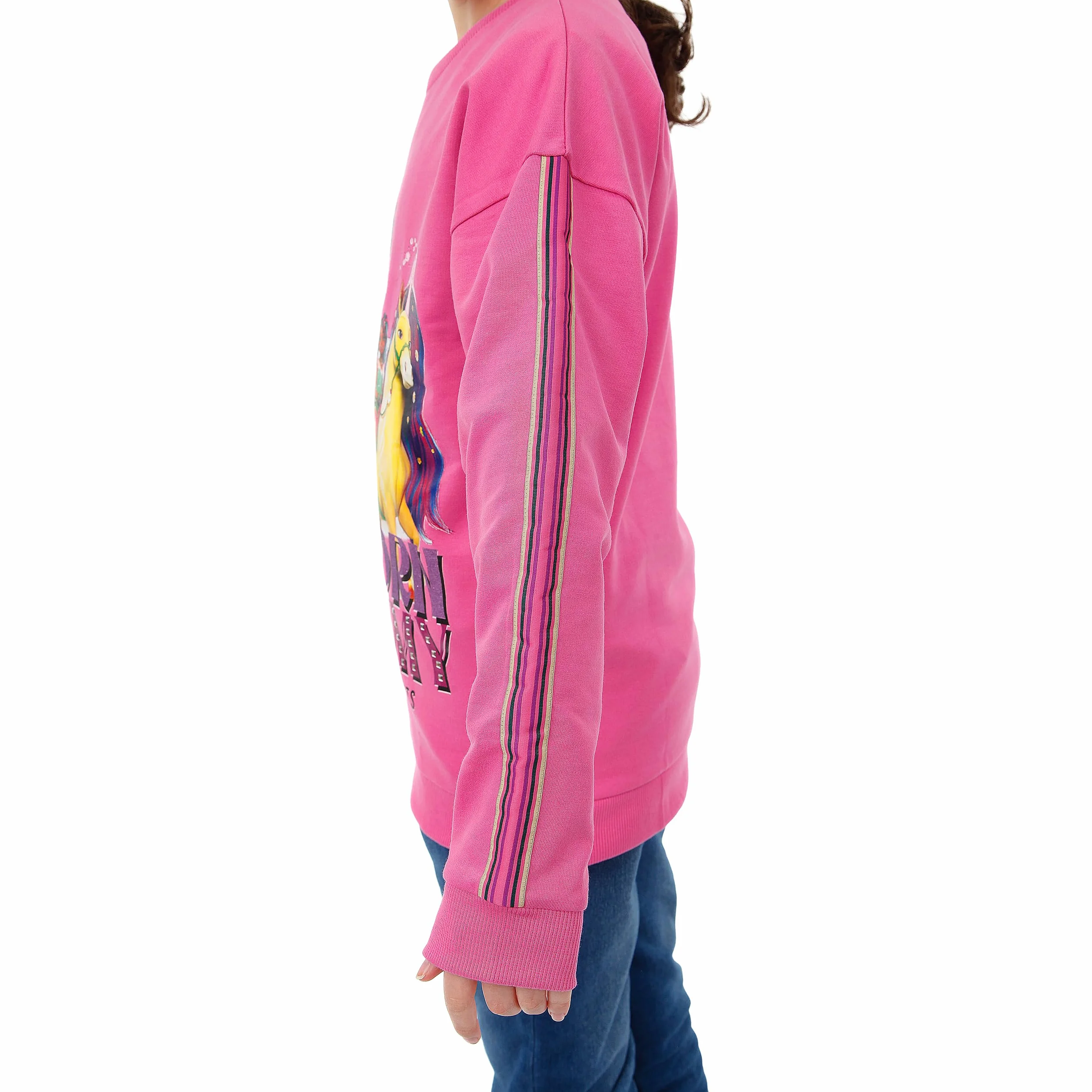 Bluza Dla Dziewcząt Z Akademii Jednorożców | Bluza Z Jednorożcem Dla Dziewcząt | Bluza Dla Dzieci Sophia I Wildstar | Różowy 152