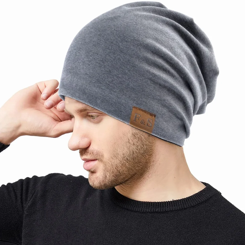 Czapka beanie dla mężczyzn kobiet unisex zimowe czapki termiczne dzianinowa czapka beanie luźna czapka z czaszką czapka do spania rozciągliwe sportowe nakrycia głowy prezenty dla dorosłych