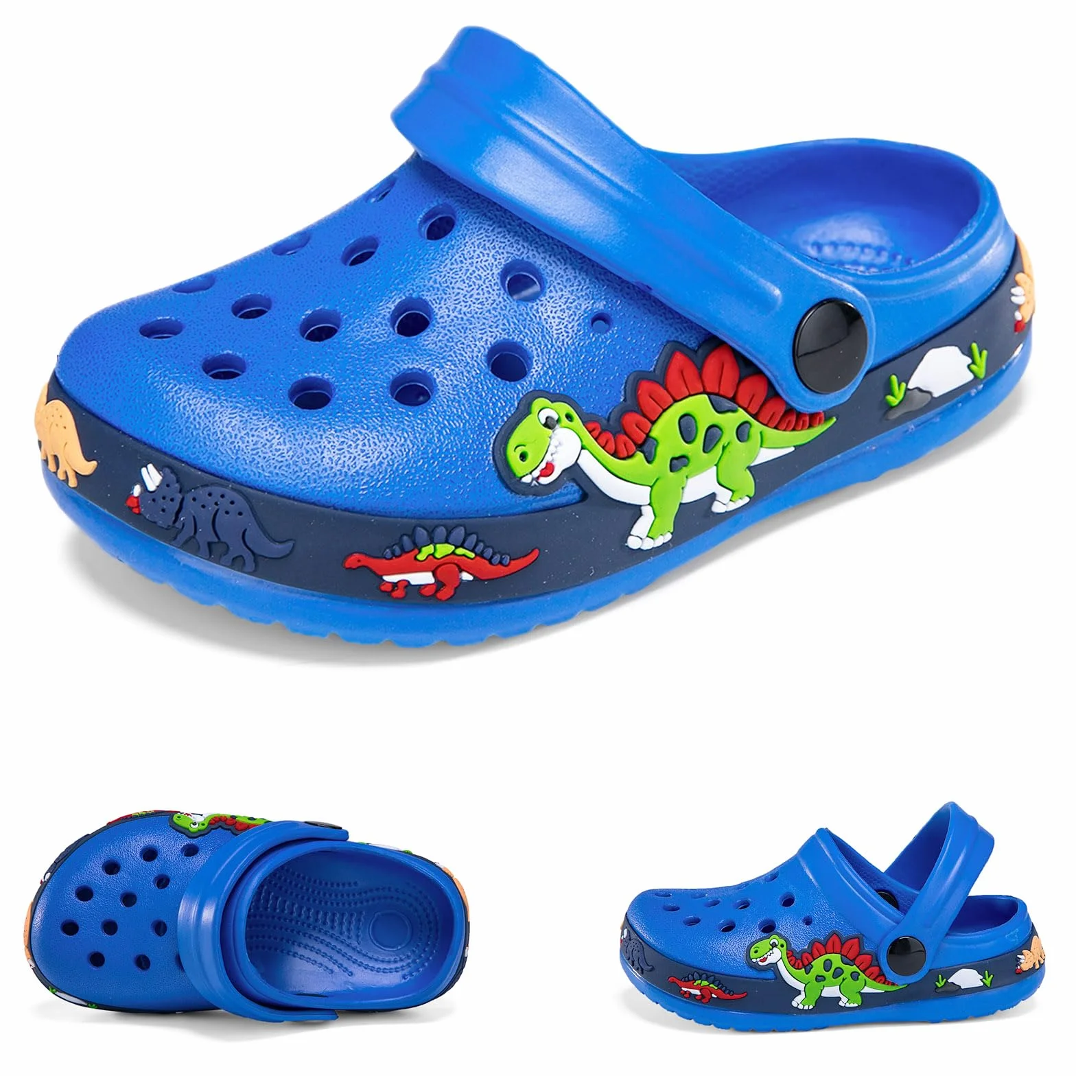 Dziecięce chodaki, buty ogrodowe, pantofle, uroczy dinozaur, sandały plażowe, lato, lekkie, na basen, kapcie prysznicowe, dla maluchów, chłopców, dziewcząt, buty do wody