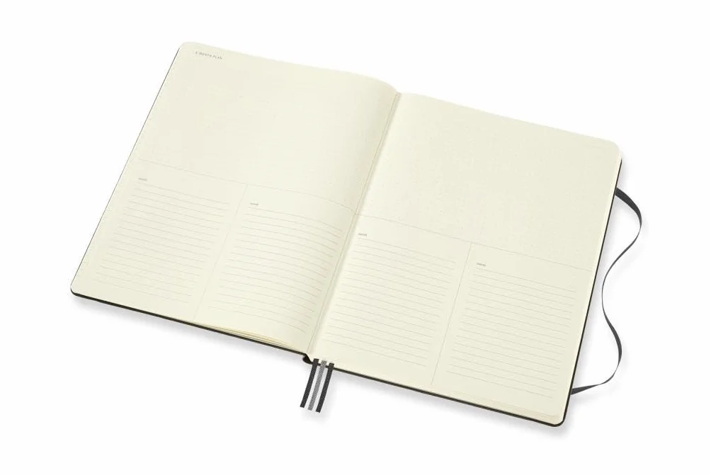 Moleskine - Pro Project Planner, Professional Planner and Notebook for Objectives, Productivity Diary for Projects and Project Management, Hard Cover, Size X-Large 19 x 25 cm, Colour Black, 288 Pages