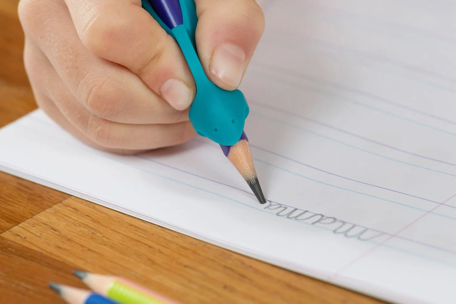 Maped - 10 wyjmowanych prowadnic palców - prowadnica palców w kolorze niebieskim - narzędzie do nauki pisania grafitowego.