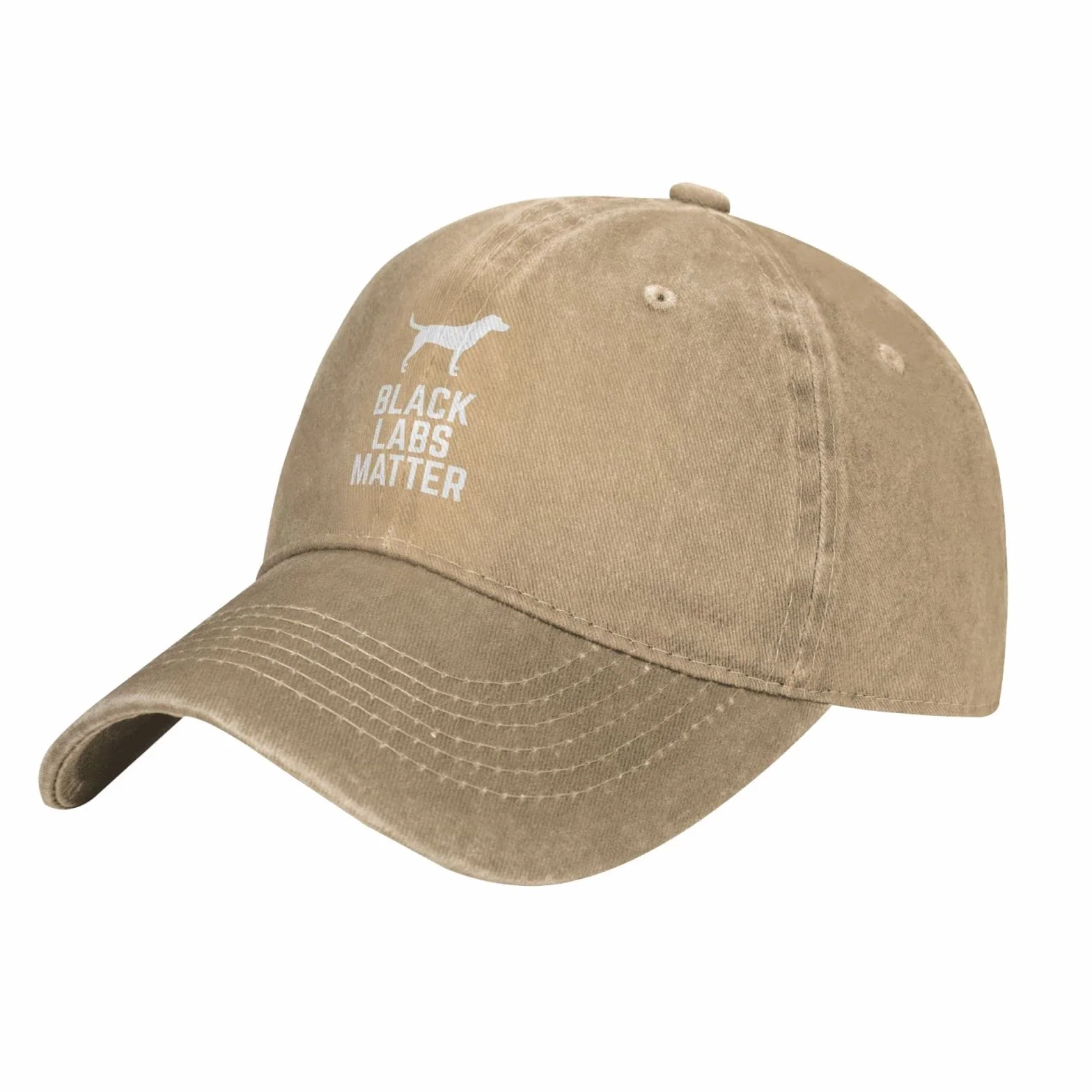 Labrador Black Labs Matter Cowboy Baseball Hat Mężczyźni Kobiety Klasyczna Regulowana Zewnętrzna Czapka Z Daszkiem Czarna, Brązowy