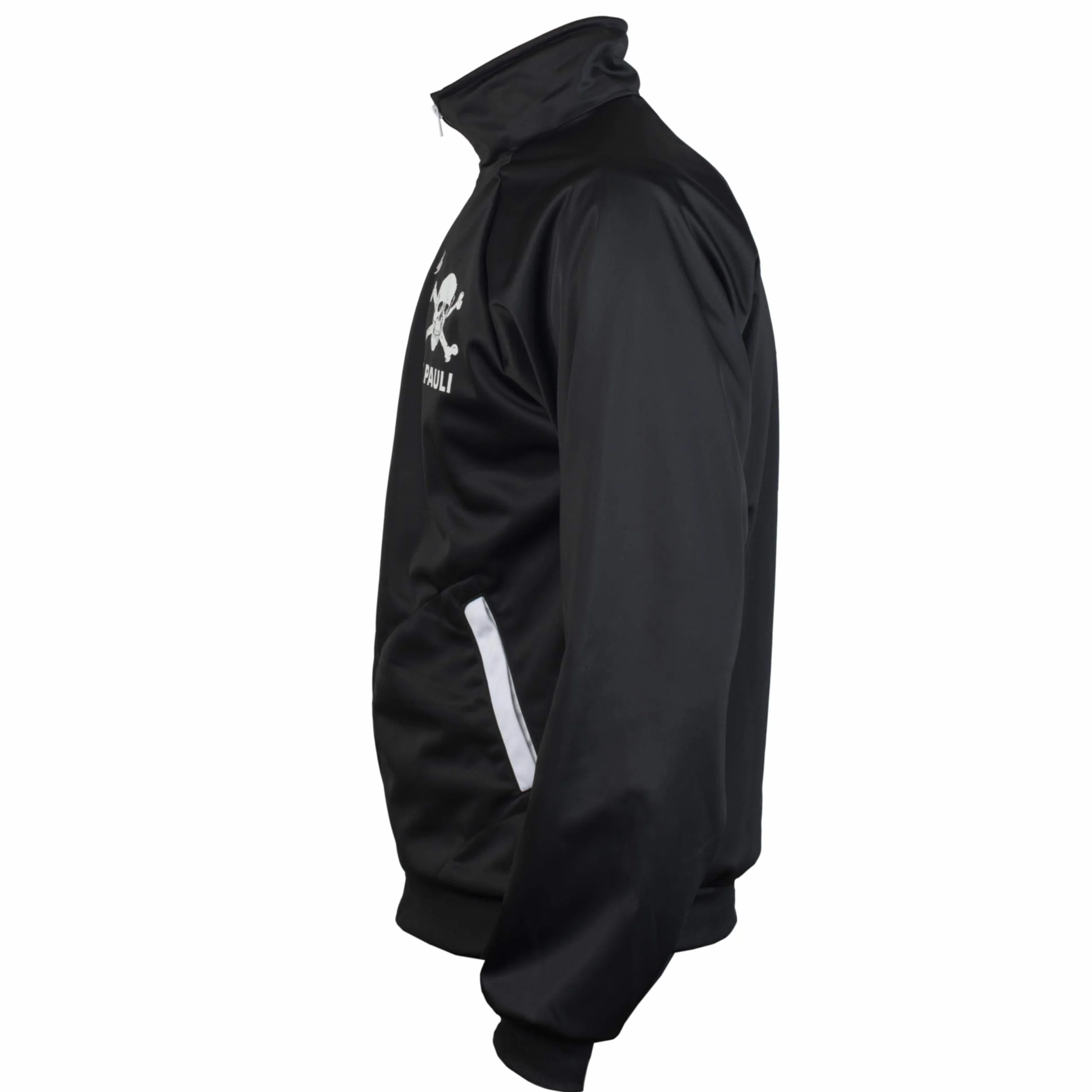St. Pauli Black Ultras kurtka punkowa, dla aktywistów, piłkarska, dres, kości z czaszką, czarna