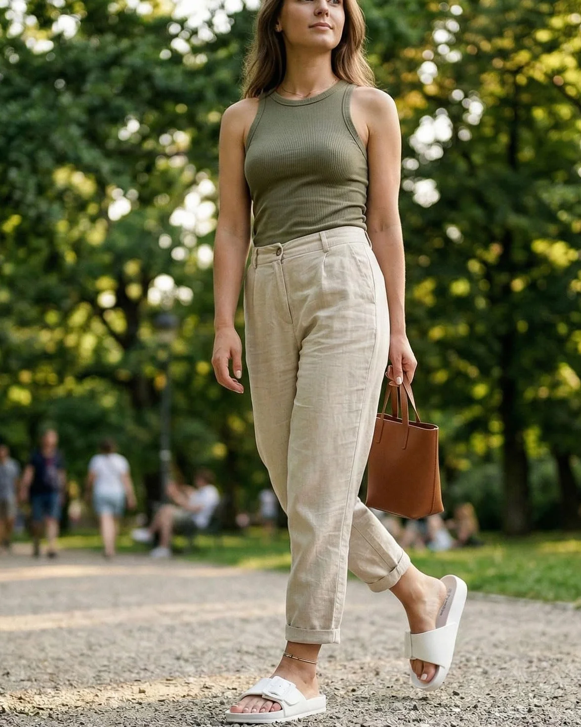 Kobiety Sliders Lekkie regulowane basen Flip Flops Sandały Slides,39EU,Biały
