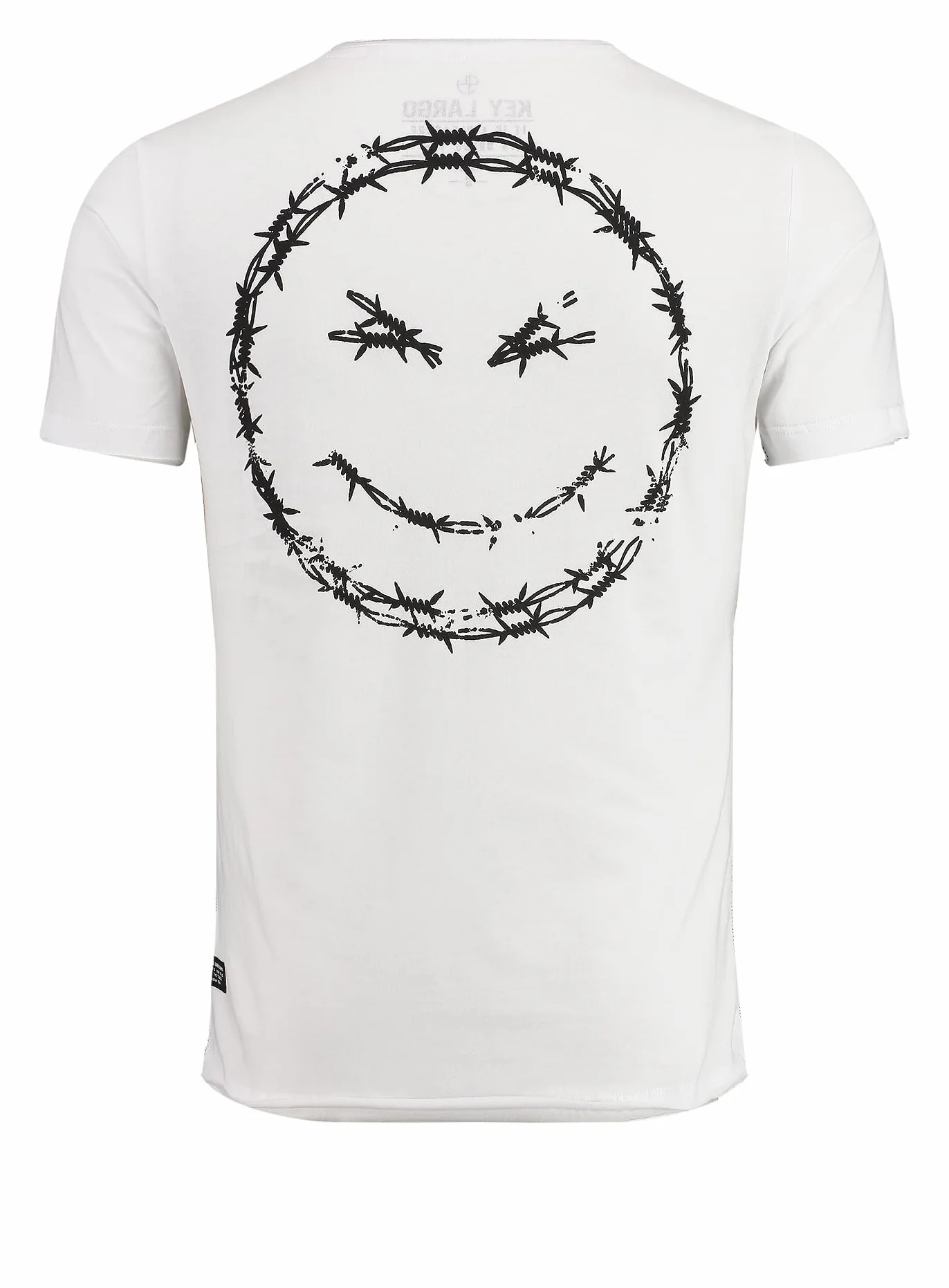 KEYLARGO T-shirt męski MT Think Round, biały (1000), M