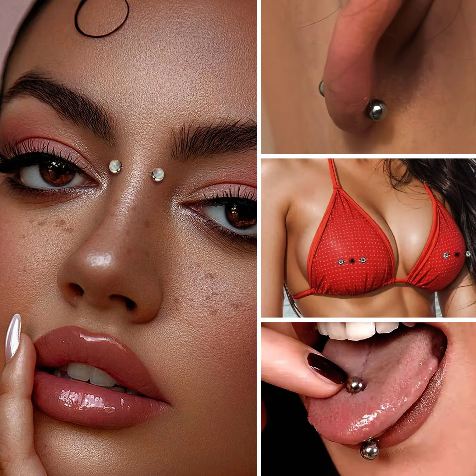 G23 tytanowy kolczyk do języka, sutka, piercing do brodawek piersiowych, piercing języka 14 g, 12/14/16/18 mm, 4/5 mm, prosty kolczyk typu barbell, 2 sztuki