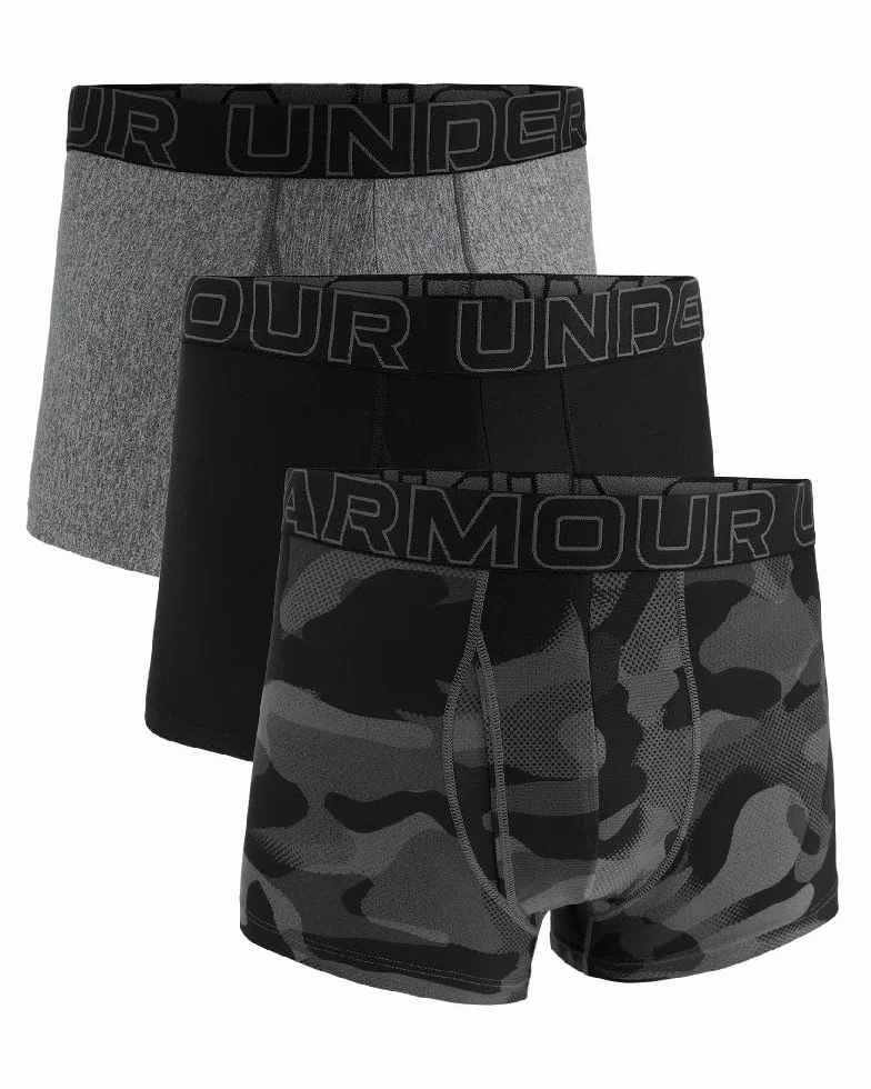 Under Armour Męskie Prf Tech 3-pak, Czarny/szary/moro, M
