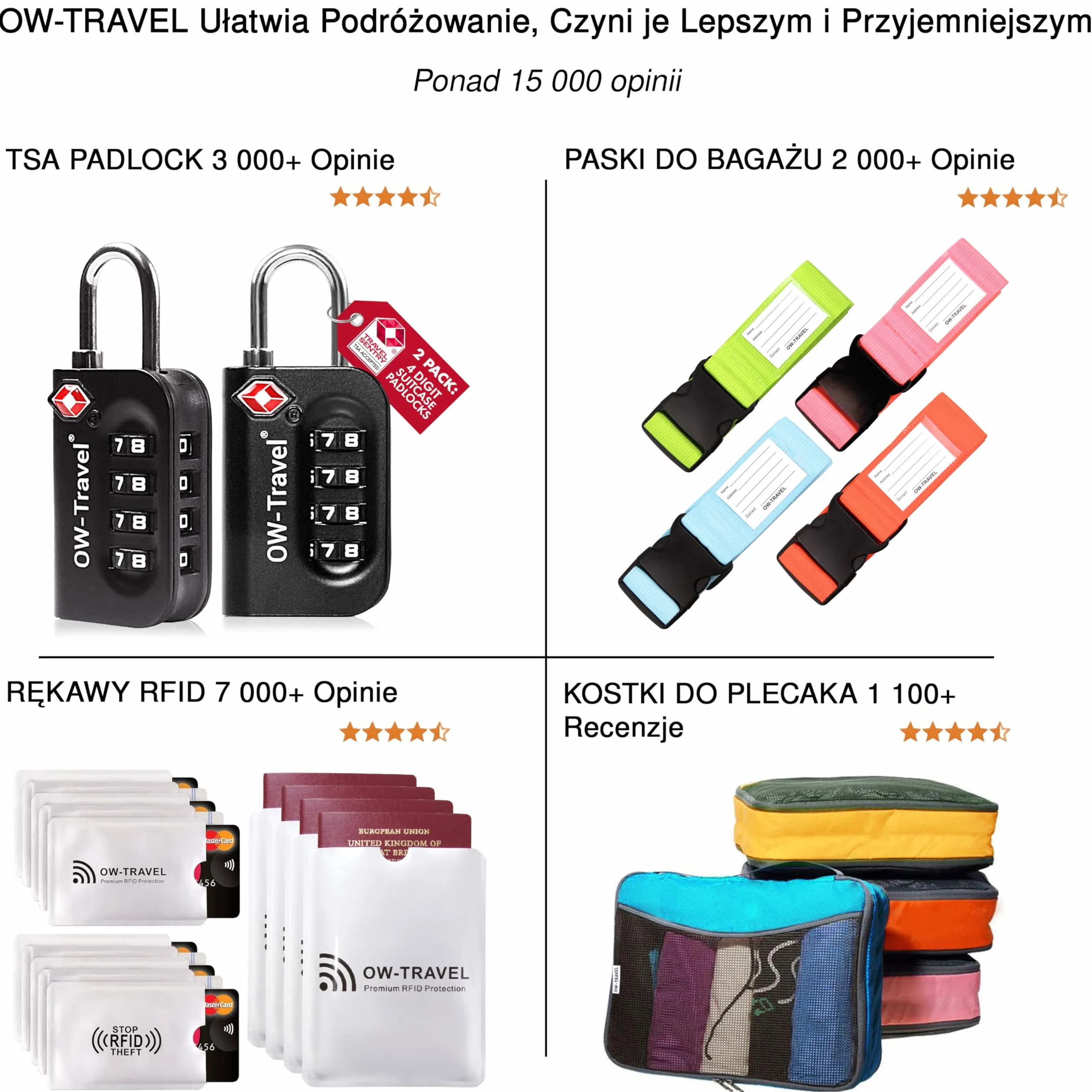 OW-Travel TSA Kłódka z linką z Kluczykiem ​(Zestaw 2 Czarnych) Zamki Bagażowe na Klucz. Wytrzymałe Kłódki Bagażowe z Zamkiem na Klucz do Bagażu, Torby, Walizki, Plecaka, Szafki na Siłowni