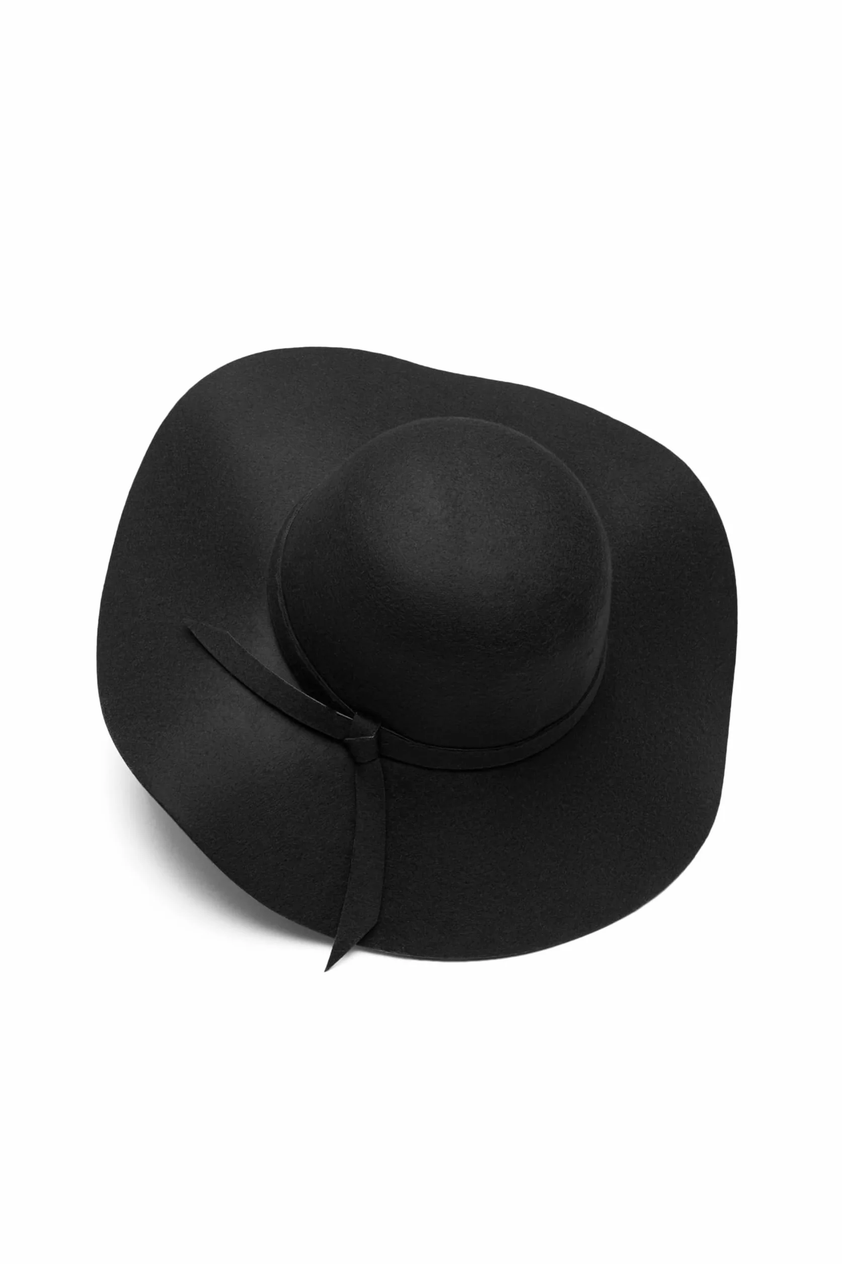 Kapelusz filcowy z szerokim rondem damski elegancki kapelusz wełniany czapka, 57 cm