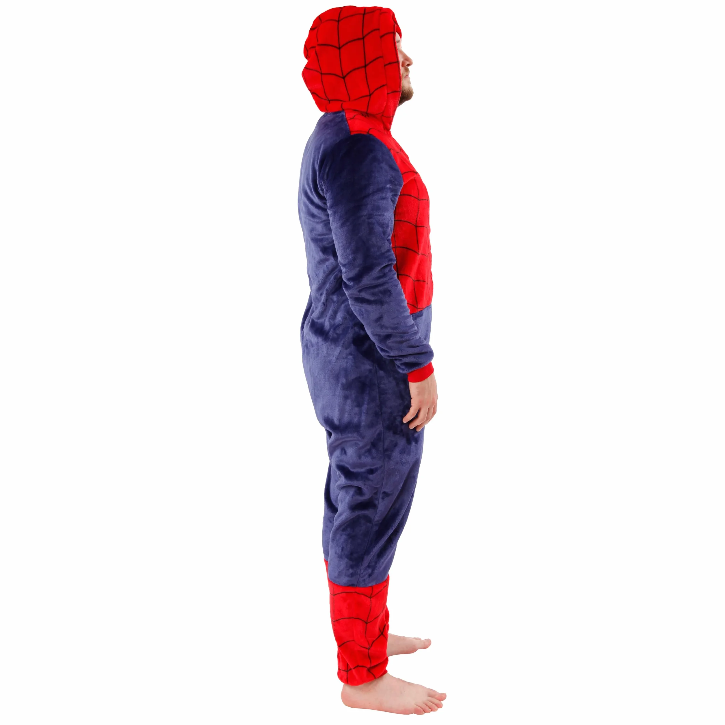 Marvel Onesies dla mężczyzn | Męski Onesie Spiderman | Dorosły kostium Spidermana | Oficjalny towar Spiderman