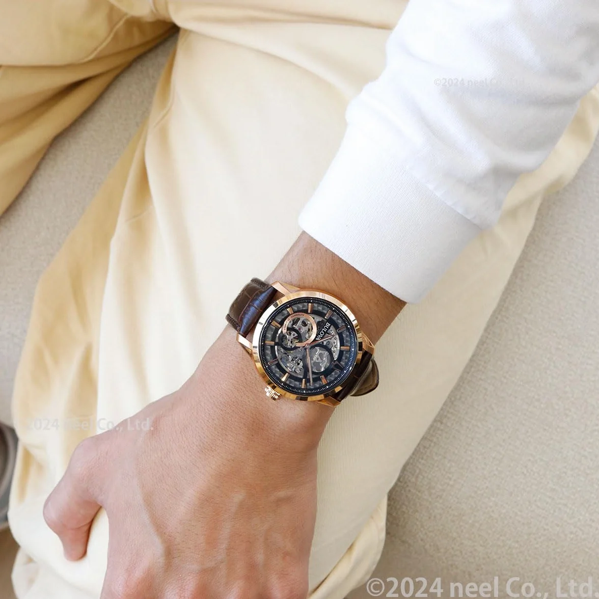 Bulova Sutton 97A169 Zegarek, Brązowy, 44 mm