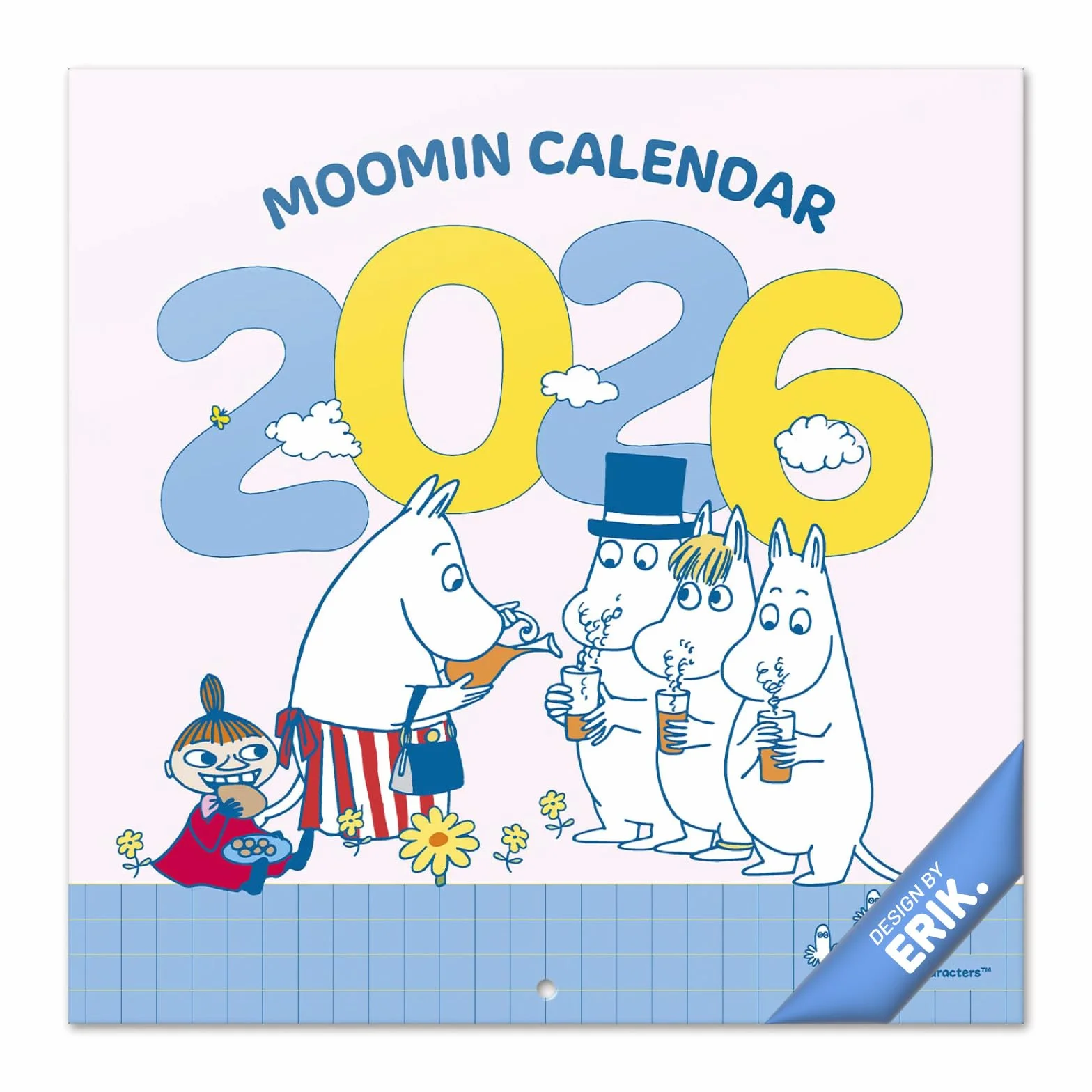 Grupo Erik Wall Calendar 2026 - Moomin Calendar 2026 | Square 30 x 30 cm - 12 x 12 inches Wall Planner, Family Planner Month To View | Moomins Gifts For Friends