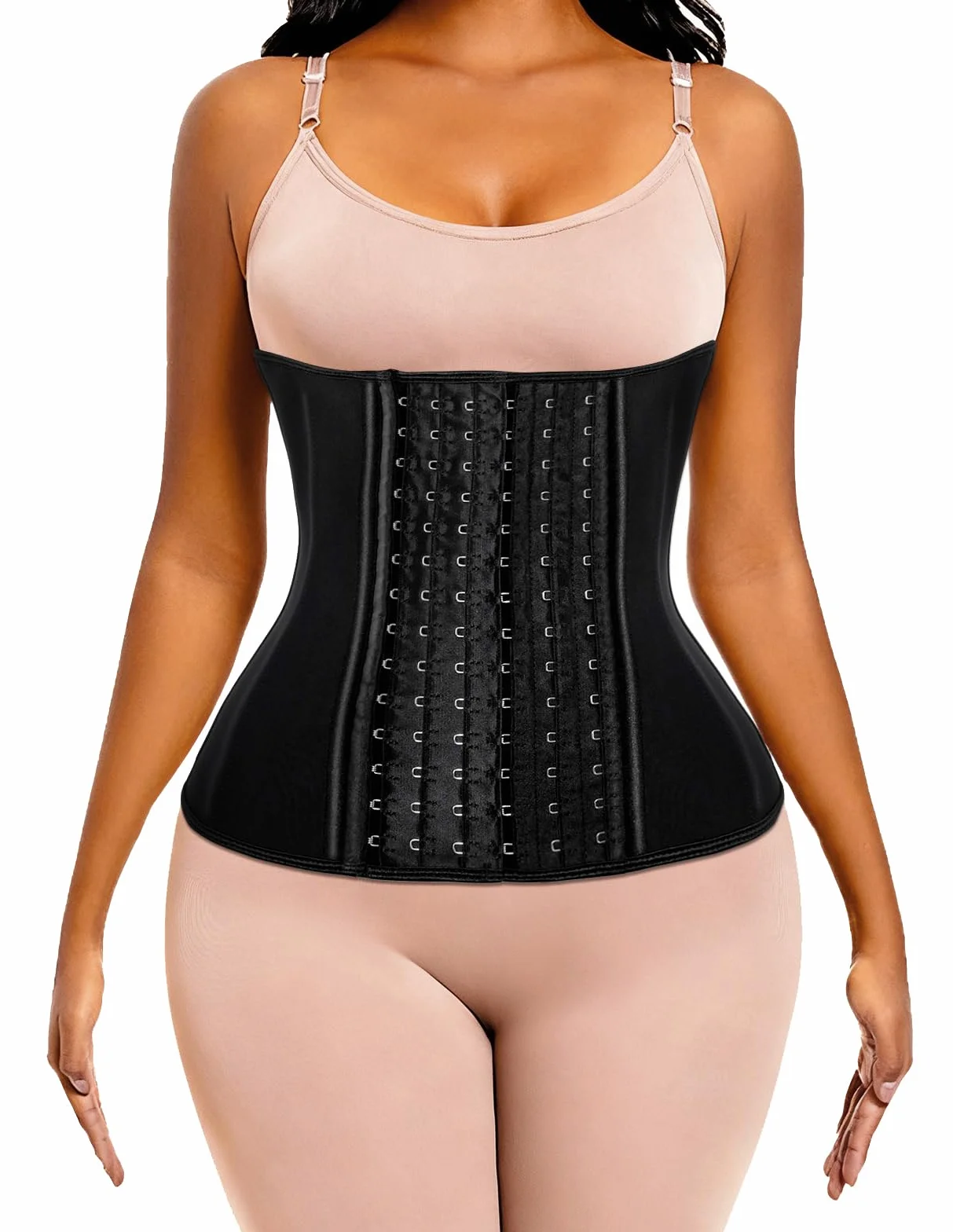 ECOWALSON Waist Trainer for Women Corset Cincher Body Shaper Girdle Trimmer with Steel Bones Extender