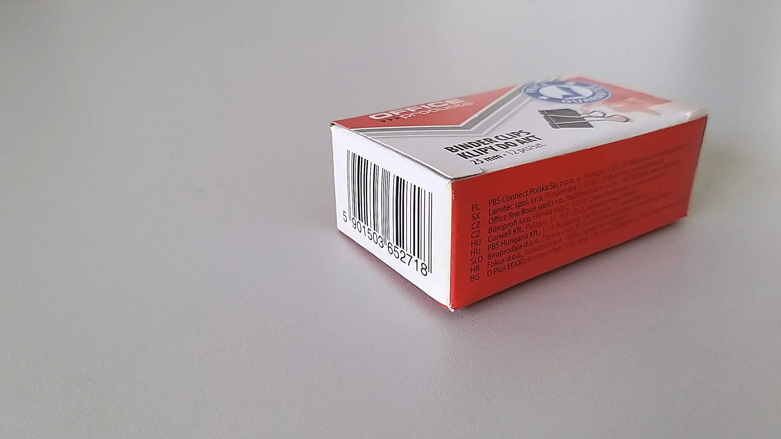 Klipy do Dokumentów OFFICE PRODUCTS 25mm 12szt Czarne/Drobne Akcesoria Biurowe/Typ-do Akt/Rodzaj-Standard/Materiał-Metal/Kolor-Czarny/Rozmiar-25mm