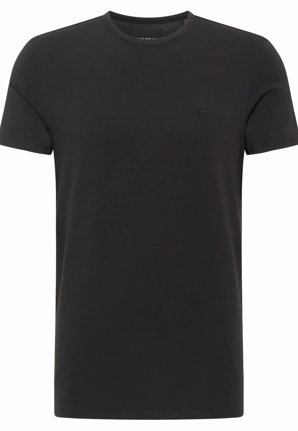 MUSTANG Allen T-shirt męski, zestaw 2 sztuk, krój Regular Fit, S-3XL, biały, czarny, rozciągliwy, Black 4142, XL