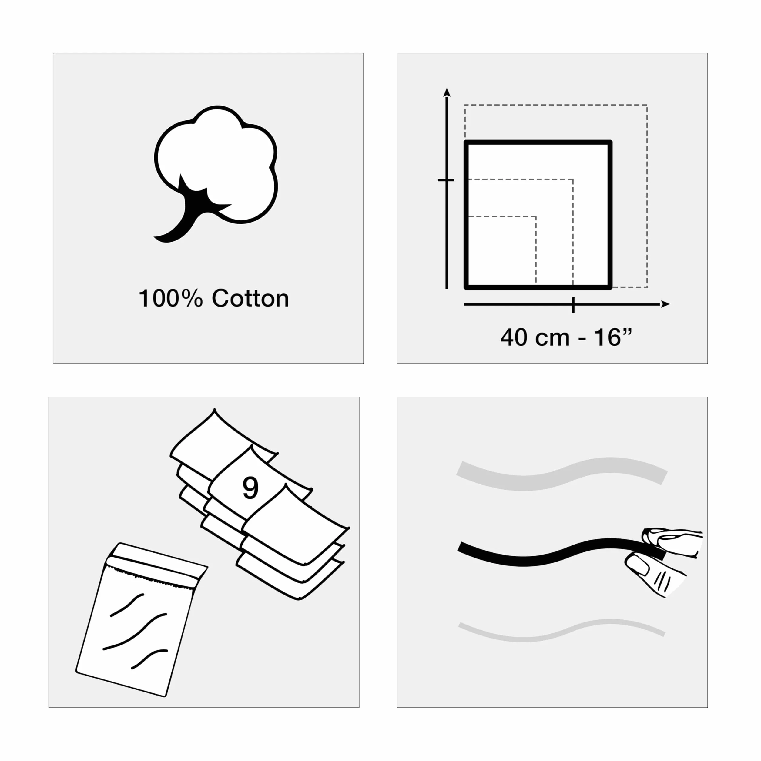Chusteczki Henry dla Mężczyzn - 100% Bawełna Barwiona Przed Tkaniem – 40x40 cm - Klasyczny i Elegancki Design