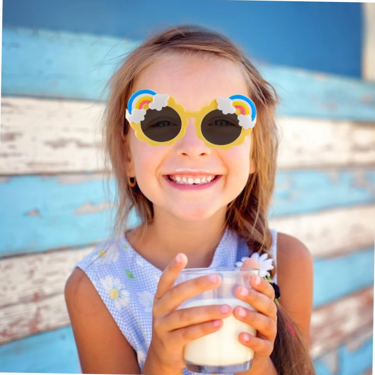 LIFKOME 1 Szt Tęczowe Okulary Przeciwsłoneczne Akcesoria Do Okularów Dziecięce Okulary Przeciwsłoneczne Okulary Dziecięce Plastikowe Okulary Przeciwsłoneczne Okulary Przeciwsłoneczne