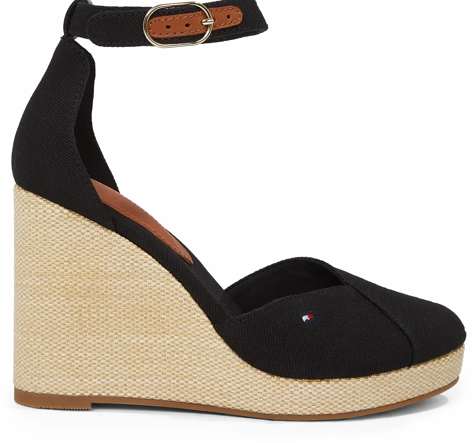 TOMMY HILFIGER Kobiety Flag High Wedge Espad Closed ToeEspadryle na koturnie