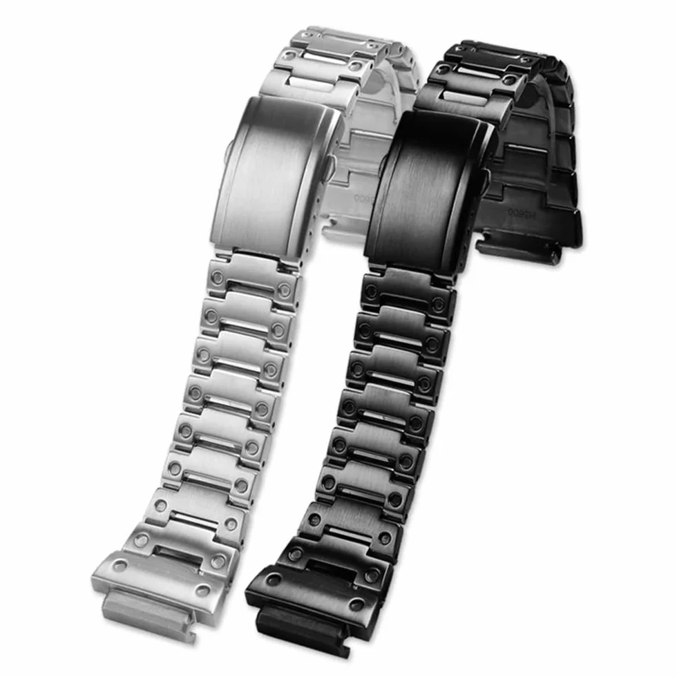 16 mm metalowy pasek do zegarka ze stali nierdzewnej pasujący do Casio G-SHOCK GM2100/GA2100