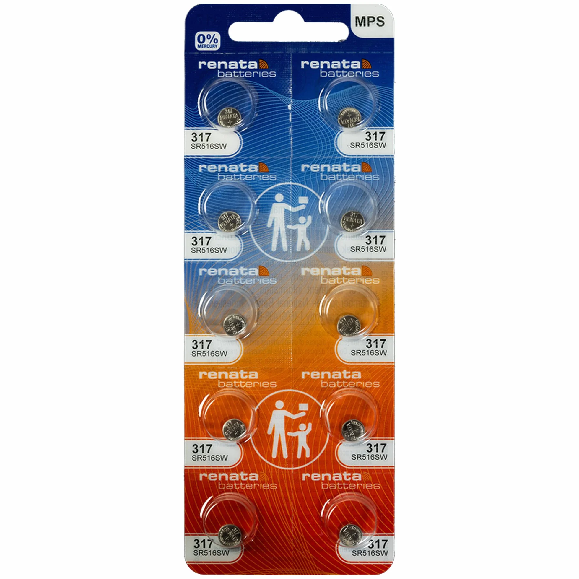 Renata Mercury Free Swiss Made Silver 1,55 V -SR516W-317 bateria