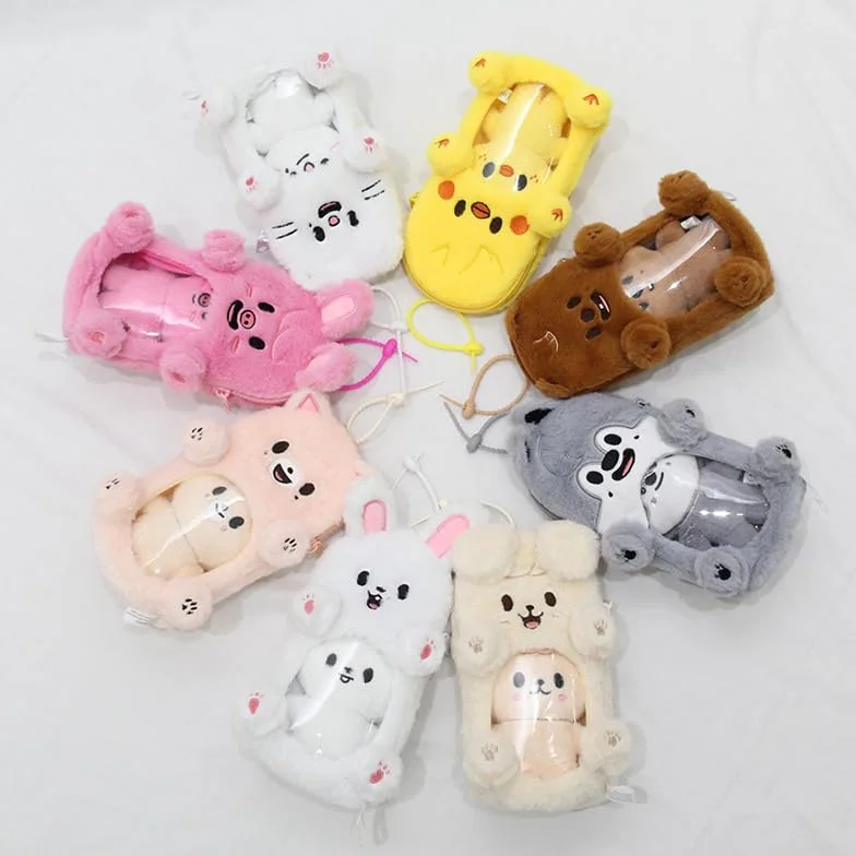 Generisch Sk-zoo Ita torba z breloczkiem do kluczy "STAY" 21 x 11 cm przezroczysta torba Stray-Kids Display torba wilk Chan Jiniret Bbokari etui na artykuły piśmiennicze