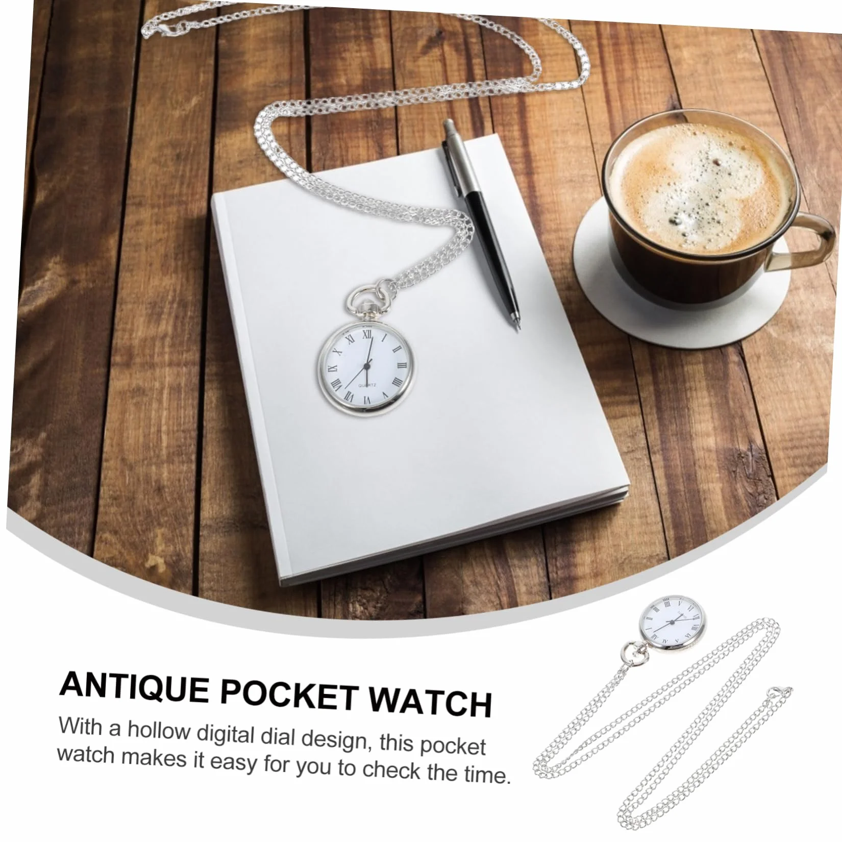 1kawałek Zawieszany Zegarek Stylu Nowoczesnym z Stopu Alloy Elegancki Wisiorek Zegarek Szyję z Łańcuszkiem Idealny Do Codziennego Użytku i Dekoracji
