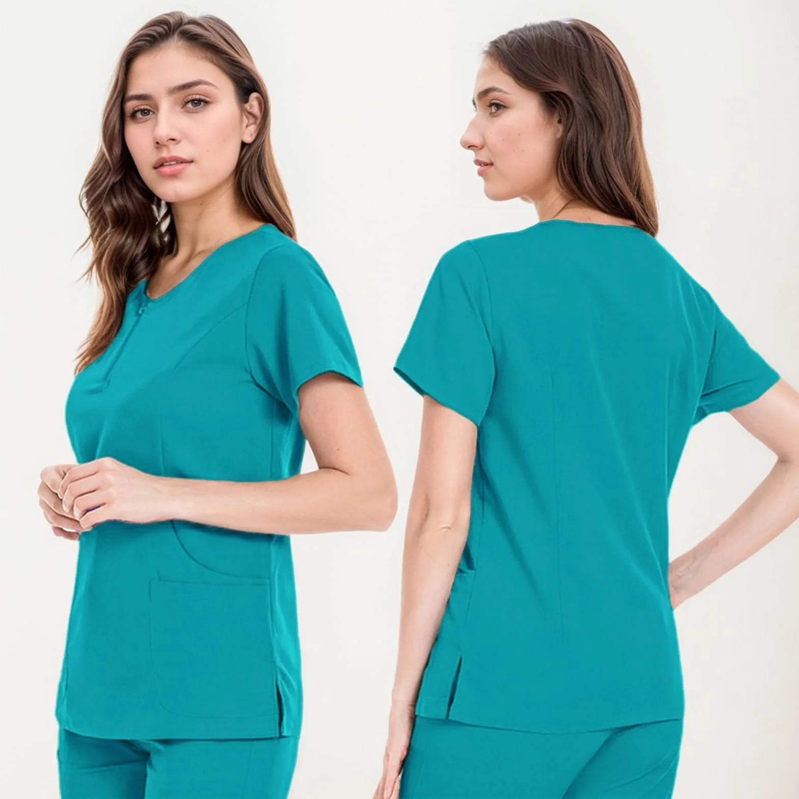 Zestaw peelingów Split Crew Neck Top z 4 kieszeniami Stretch Fit Jogging Spodnie medyczne DK07 Dental Grooming Pet