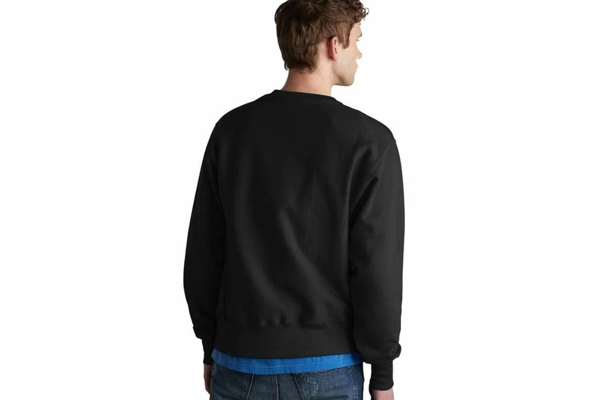 Champion Bluza męska z okrągłym dekoltem, odwrócony splot, ciężka bluza polarowa dla mężczyzn, L