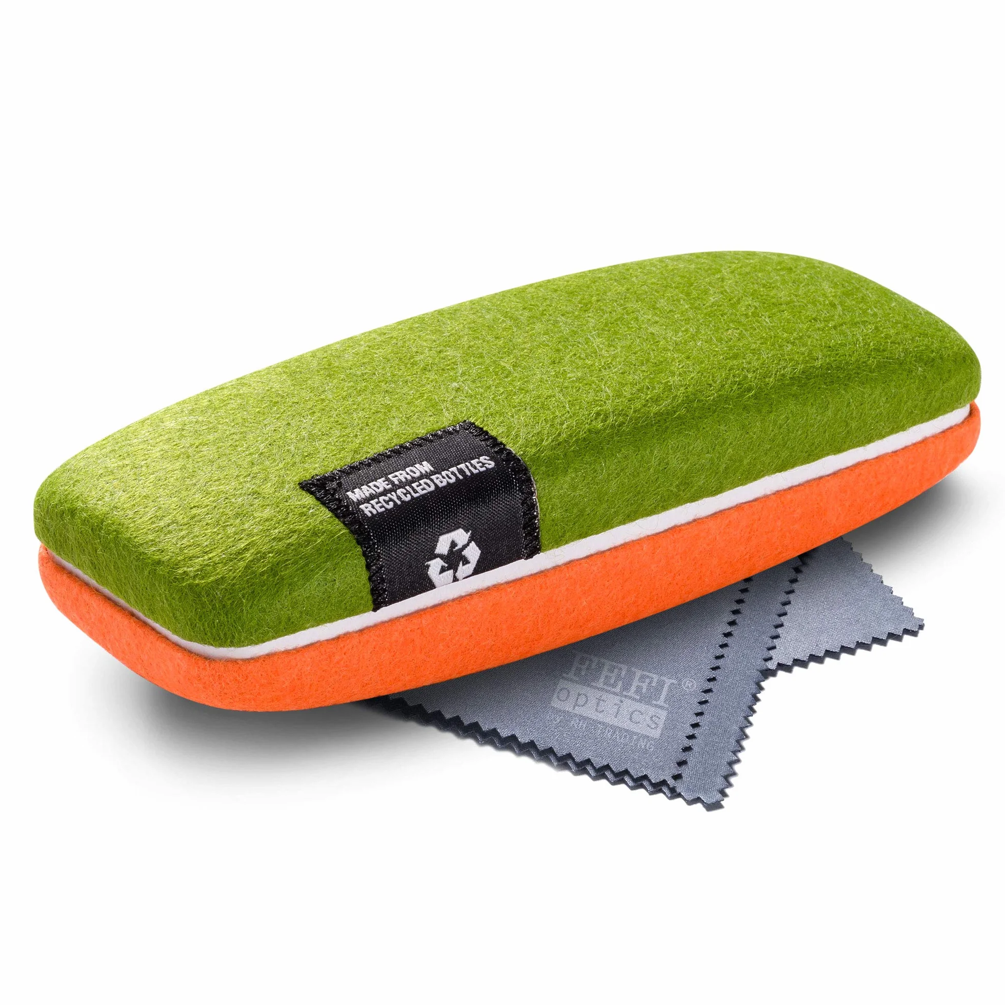 FEFI - Etui na okulary Hardcase z filcowym pokrowcem do butelek PET z recyklingu