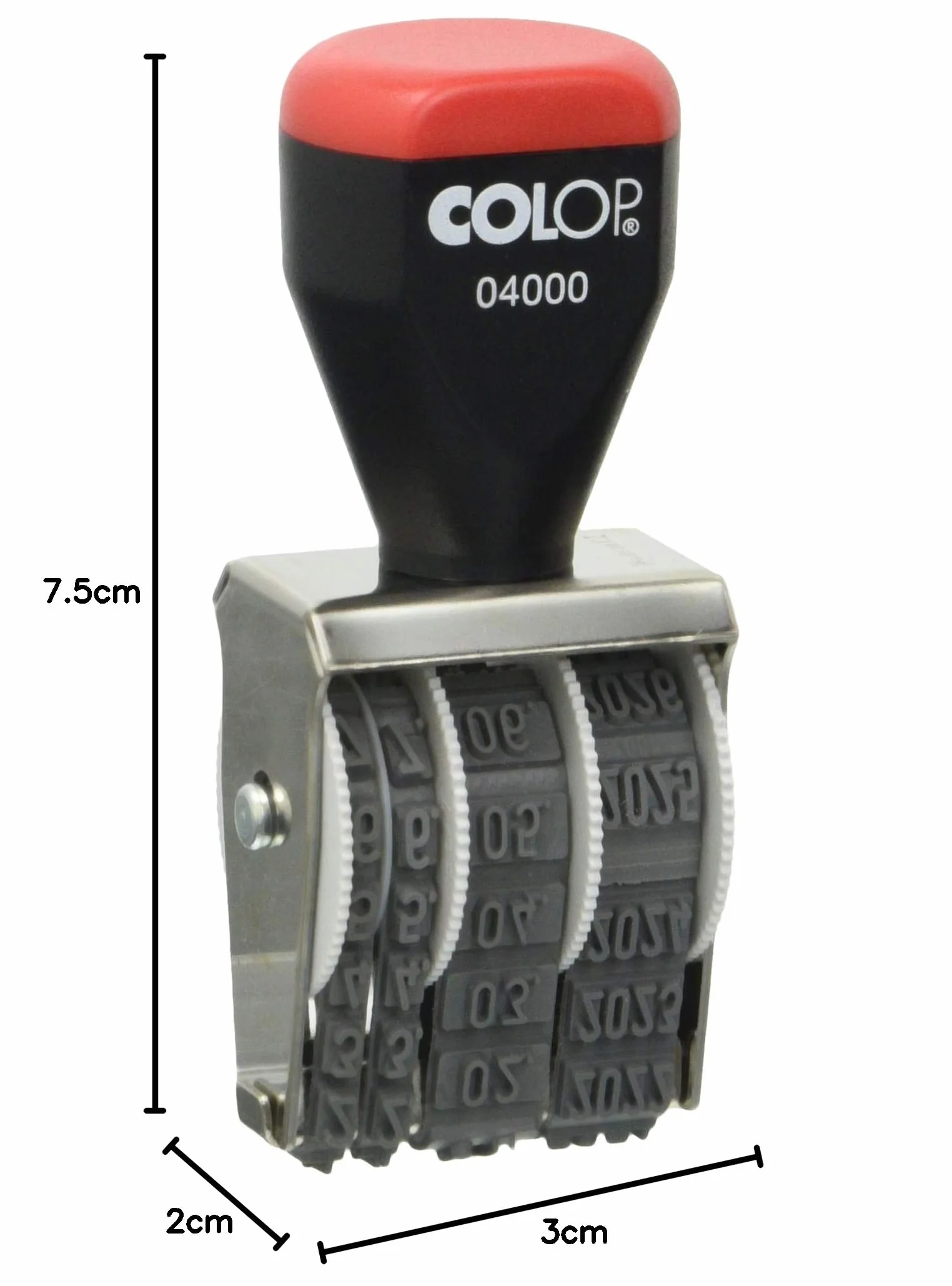 COLOP Stempel z datą 04000 miesięcy w cyfrach wysokość nadruku 4 mm, 108646