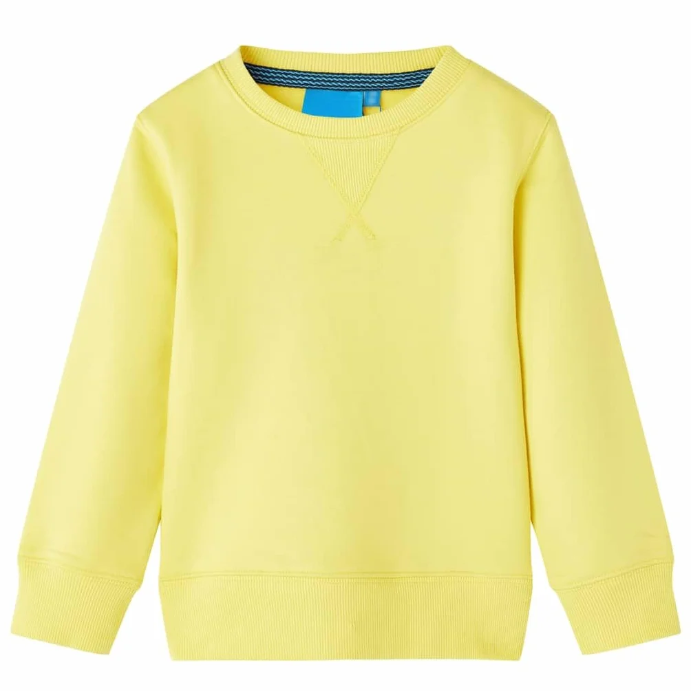 Bluza dziecięca, jasnożółta, 116, bluza dla chłopca, bluza bez kaptura, sweter dziecięcy, bluza dla dziewczynki, bluzy dziecięce, sweterek dziecięcy