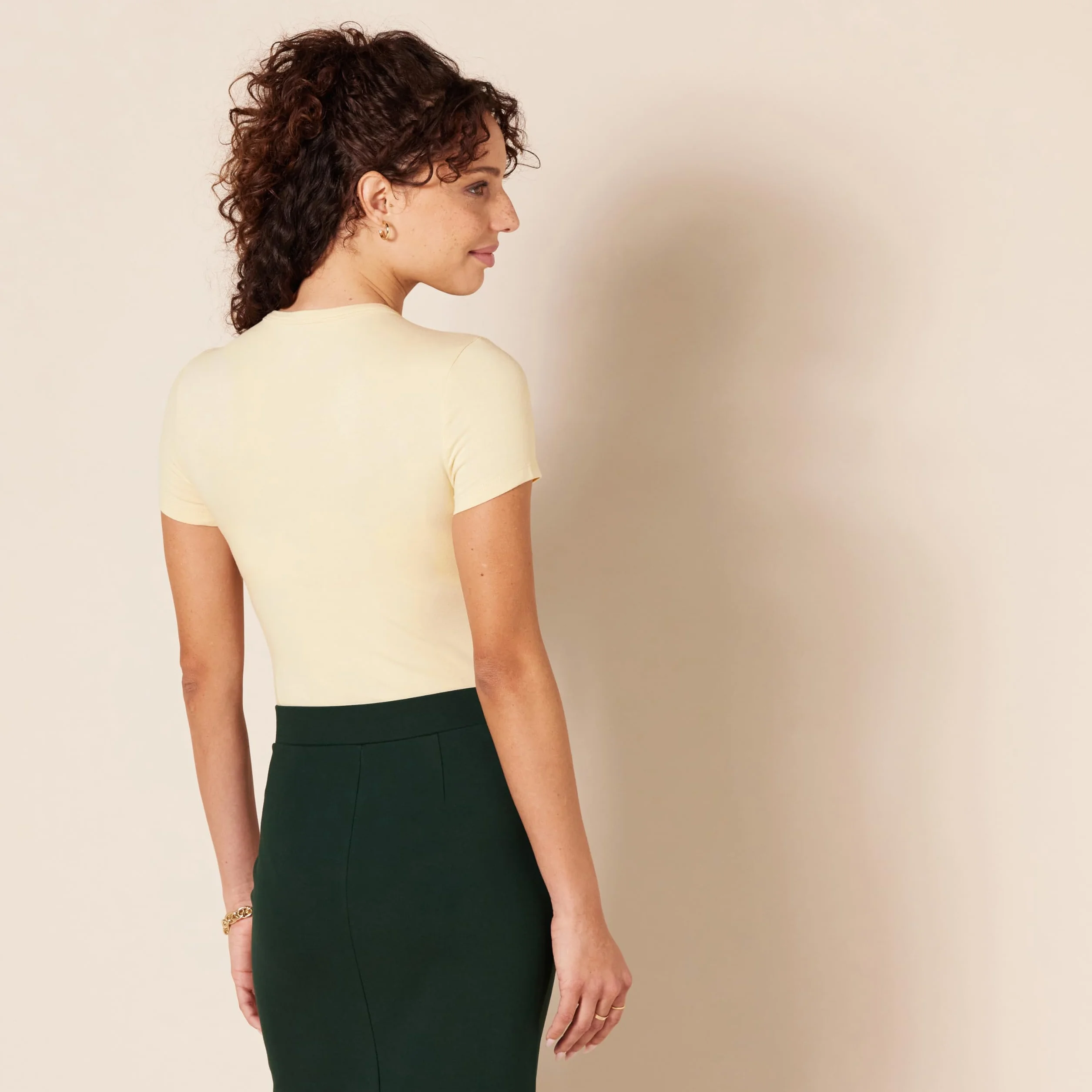 Amazon Essentials Kobiety Body z rozciągliwego bawełnianego dżerseju slim fit