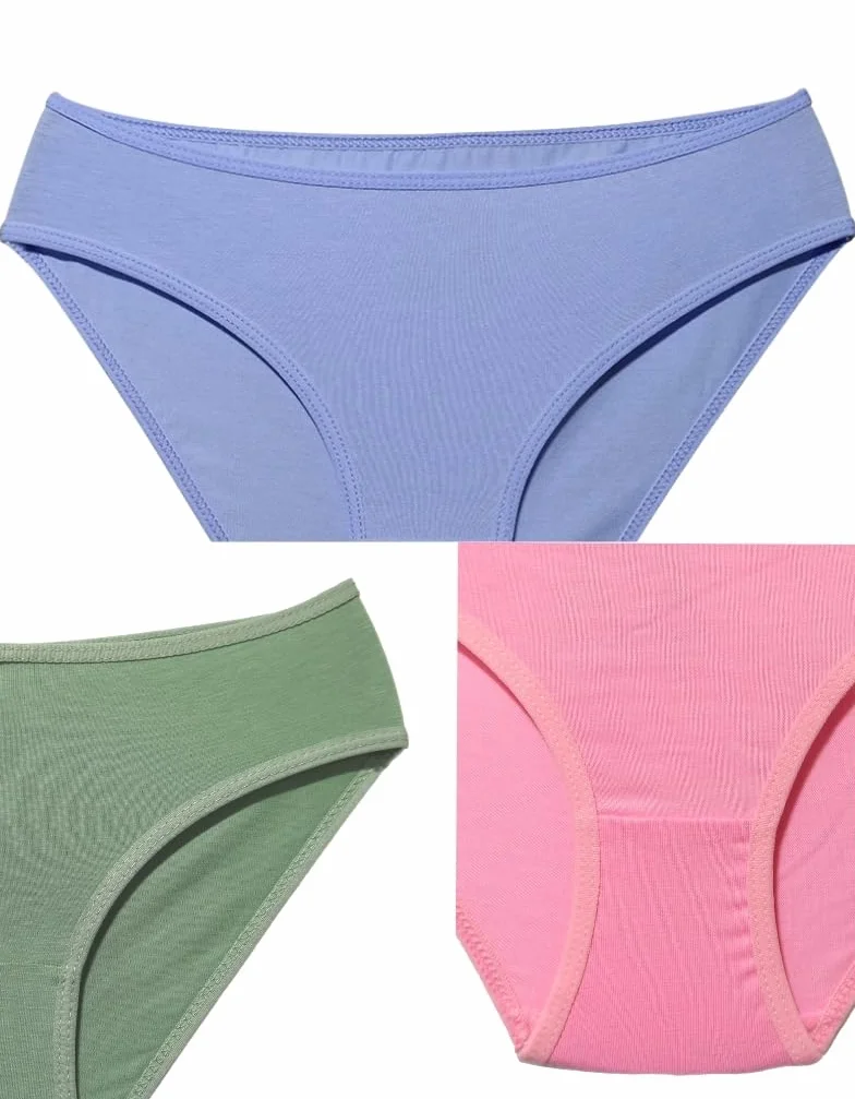 ALYA UNDERWEAR Majtki dziewczęce, figi bawełniane dziecięce, miękkie i wygodne majtki dziewczęce, opakowanie 10 sztuk