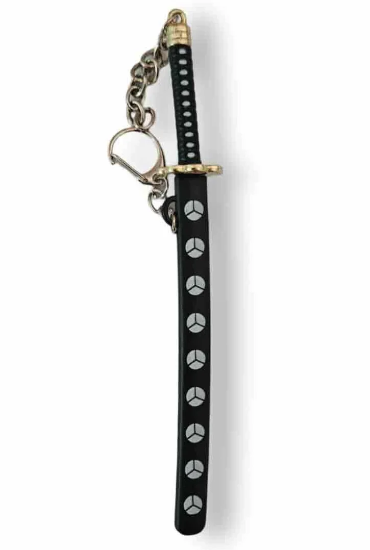 Breloczek do kluczy Mini Katana otwieracz do listów miecz piracki szermierz - 17 cm - metal, XL, metal, bez kamienia szlachetnego