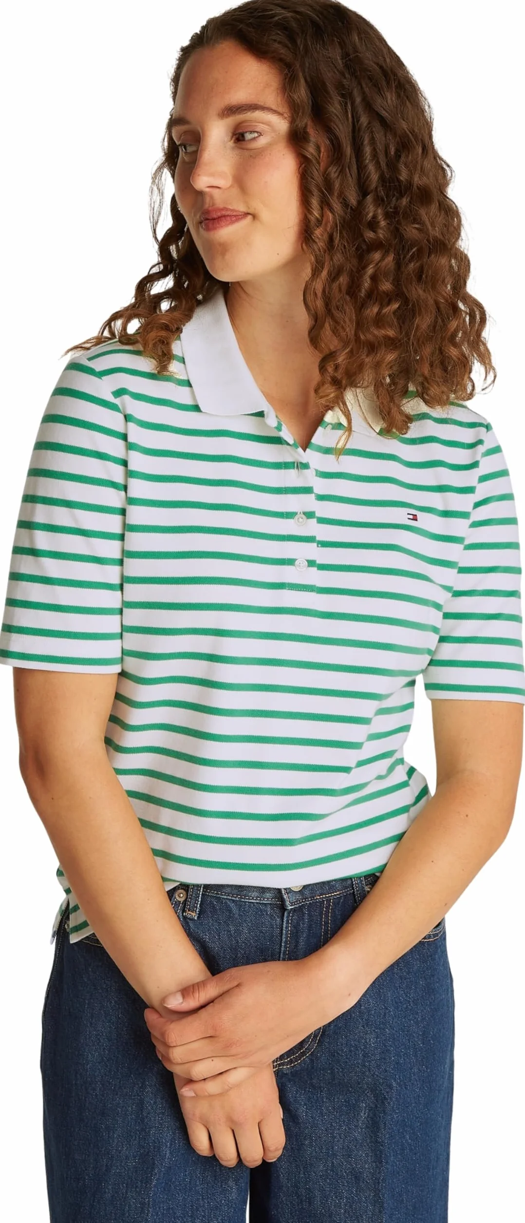 Tommy Hilfiger 1985 Pique Regular Fit damska koszulka polo z krótkim rękawem