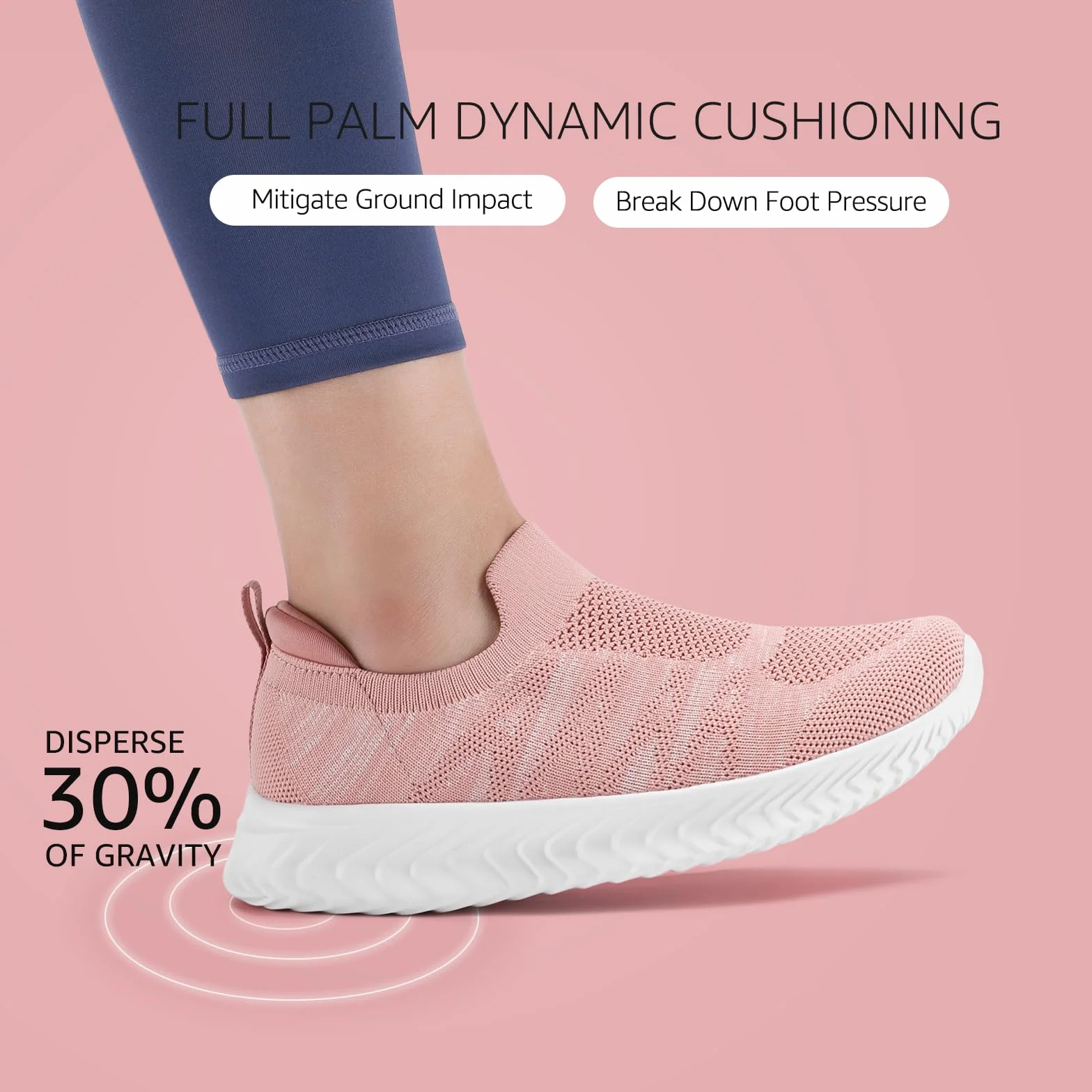 STQ Damskie Buty Slip-on Wygodne Buty do Chodzenia z Podparciem Stopy
